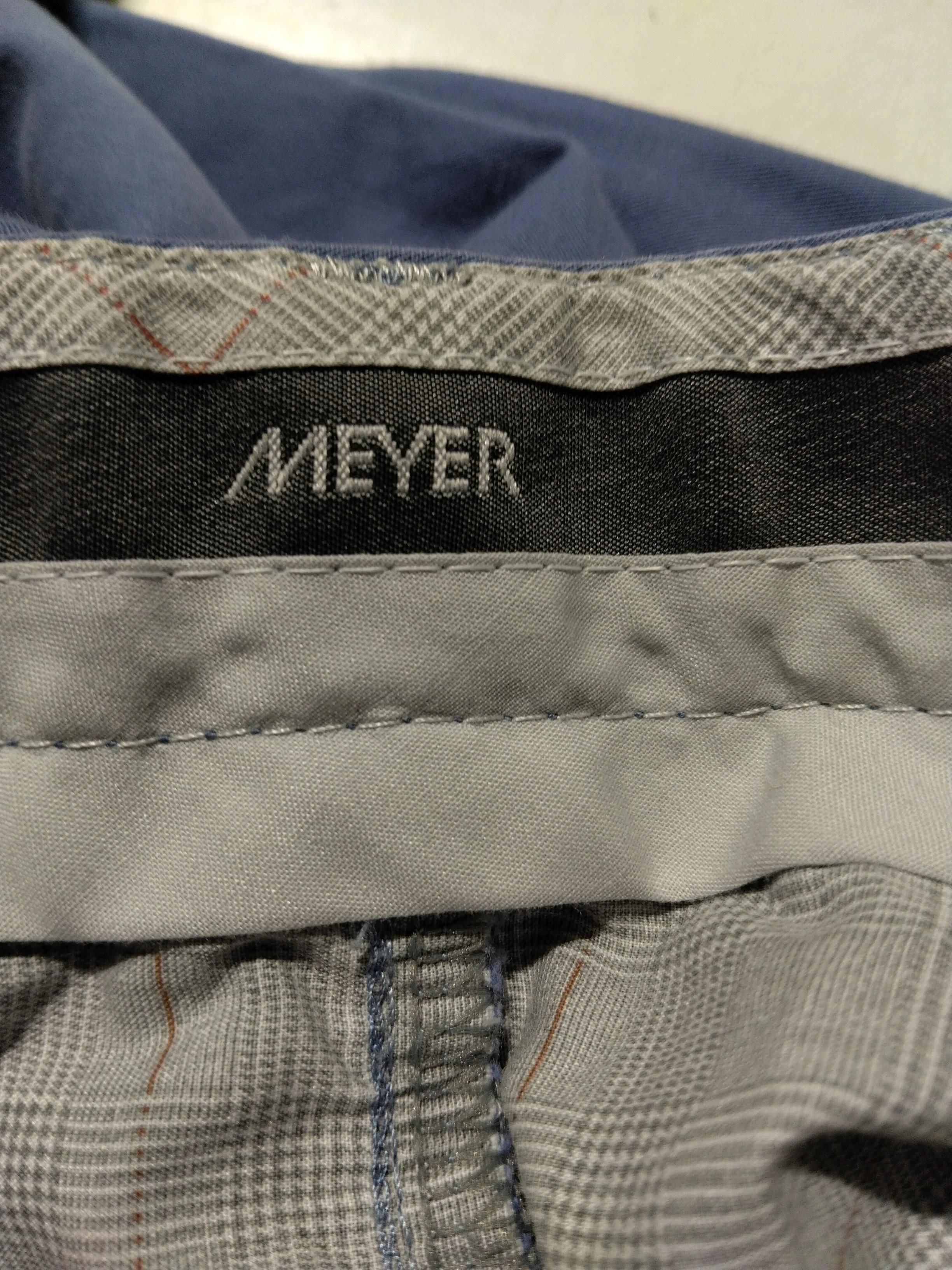 Meyer Men's Trousers W 44 in Blue 100% Cotton Straight Chino - Image 5