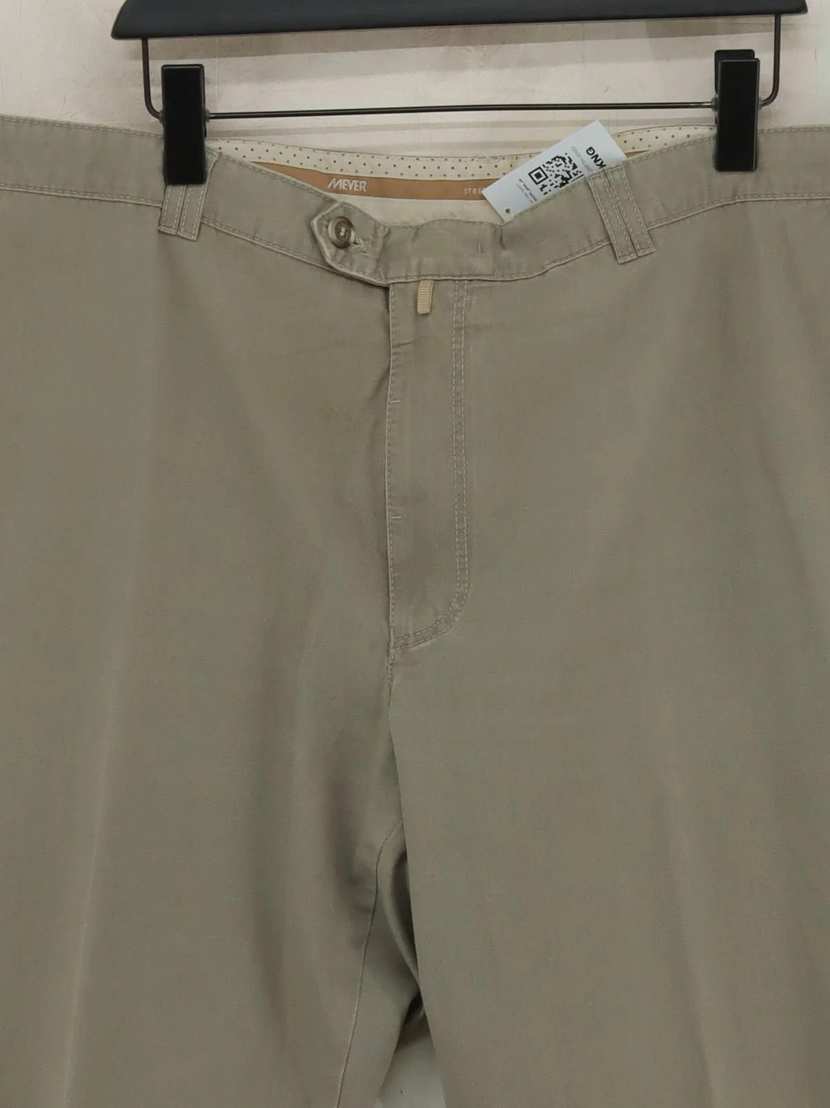Meyer Men's Trousers W 44 in; L 32 in Tan 100% Cotton Straight Chino - Image 3