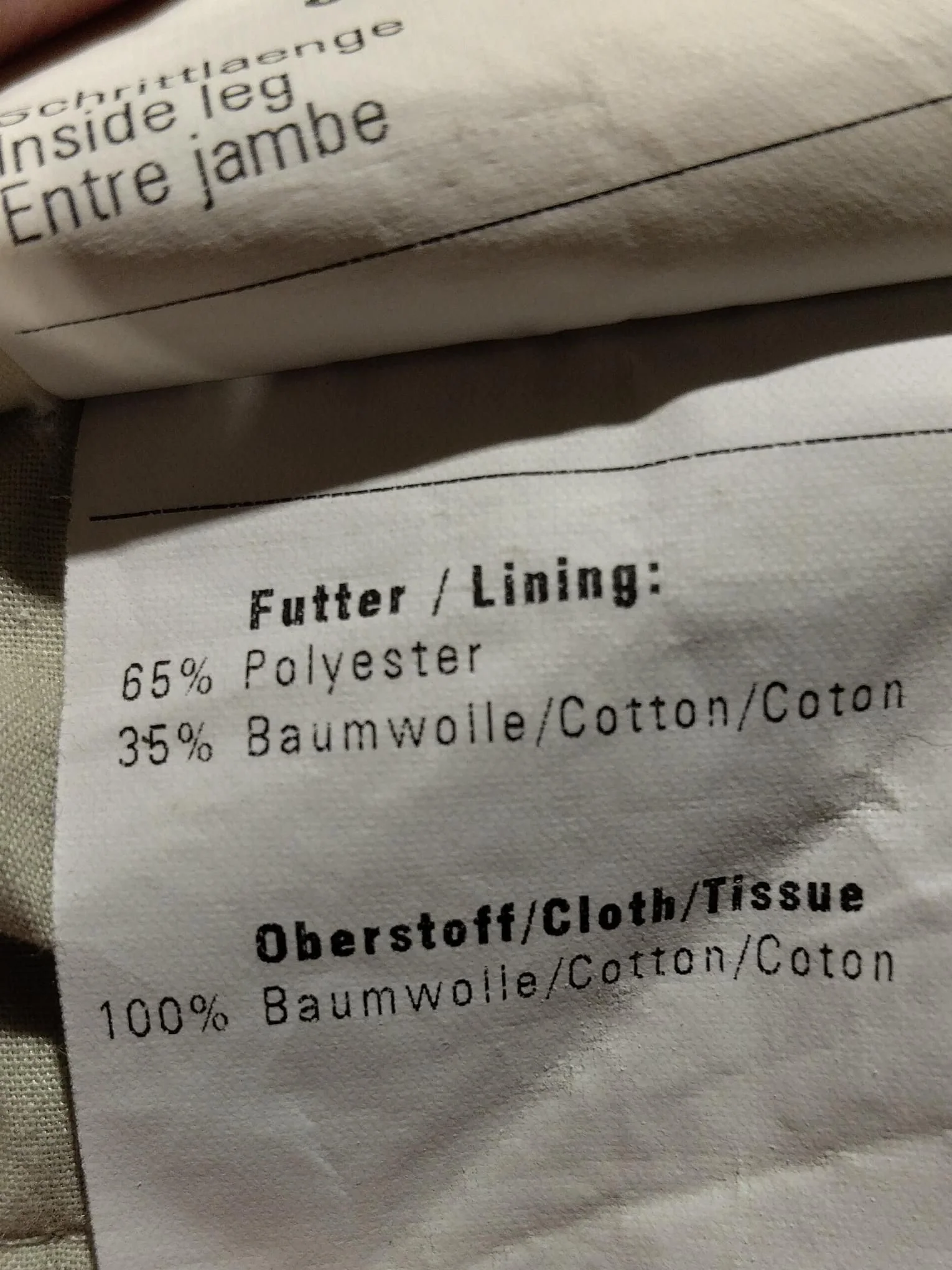 Meyer Men's Trousers W 44 in; L 32 in Tan 100% Cotton Straight Chino - Image 7