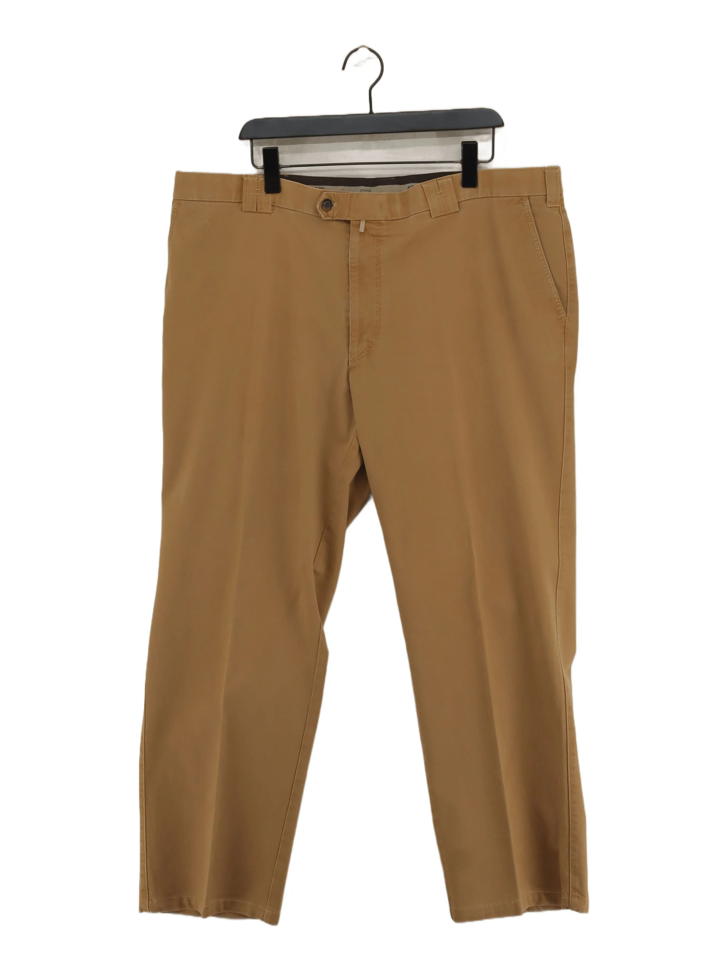 Meyer Men's Trousers W 44 in; L 32 in Tan Cotton with Elastane Straight Chino