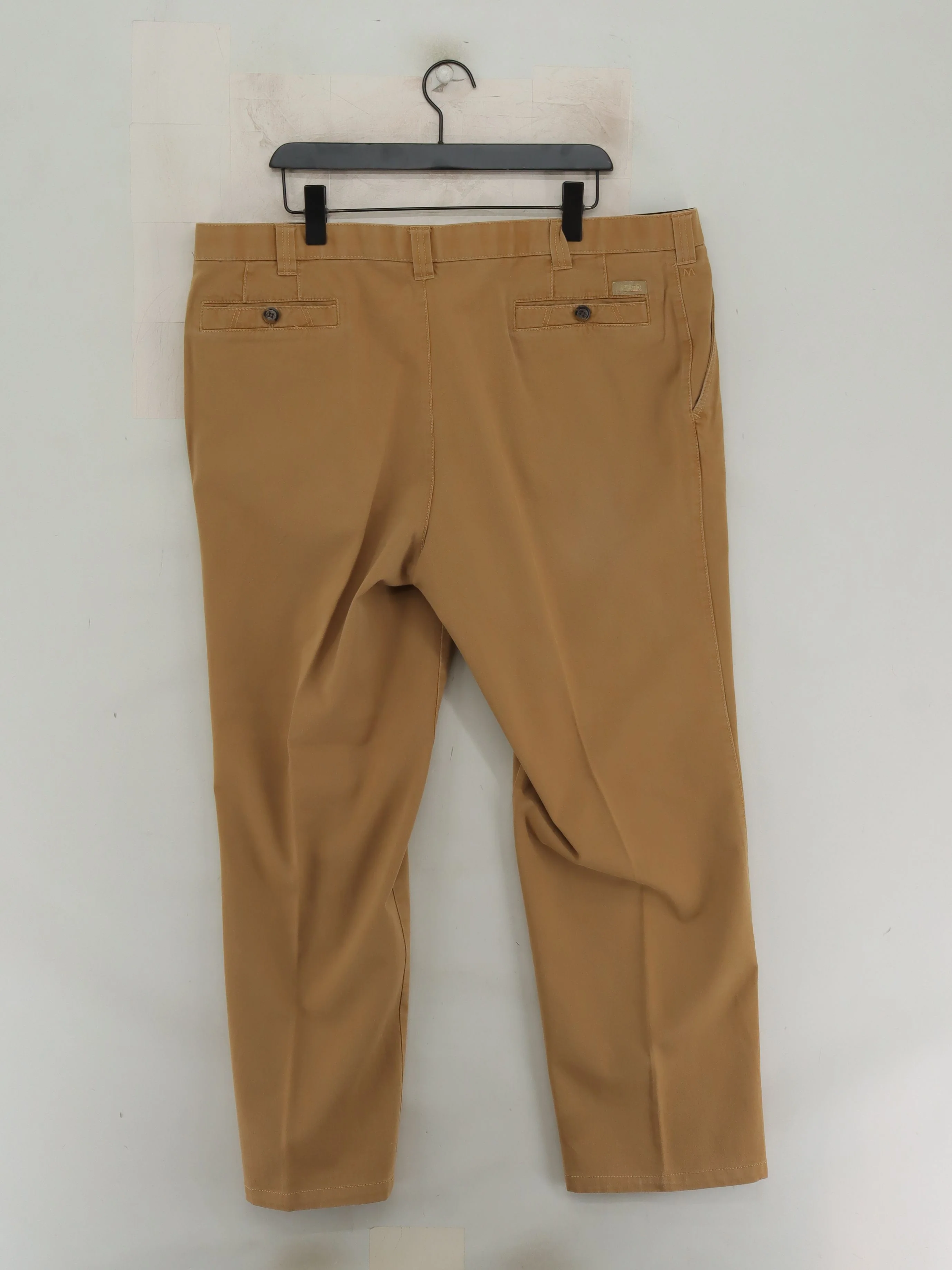 Meyer Men's Trousers W 44 in; L 32 in Tan Cotton with Elastane Straight Chino - Image 2