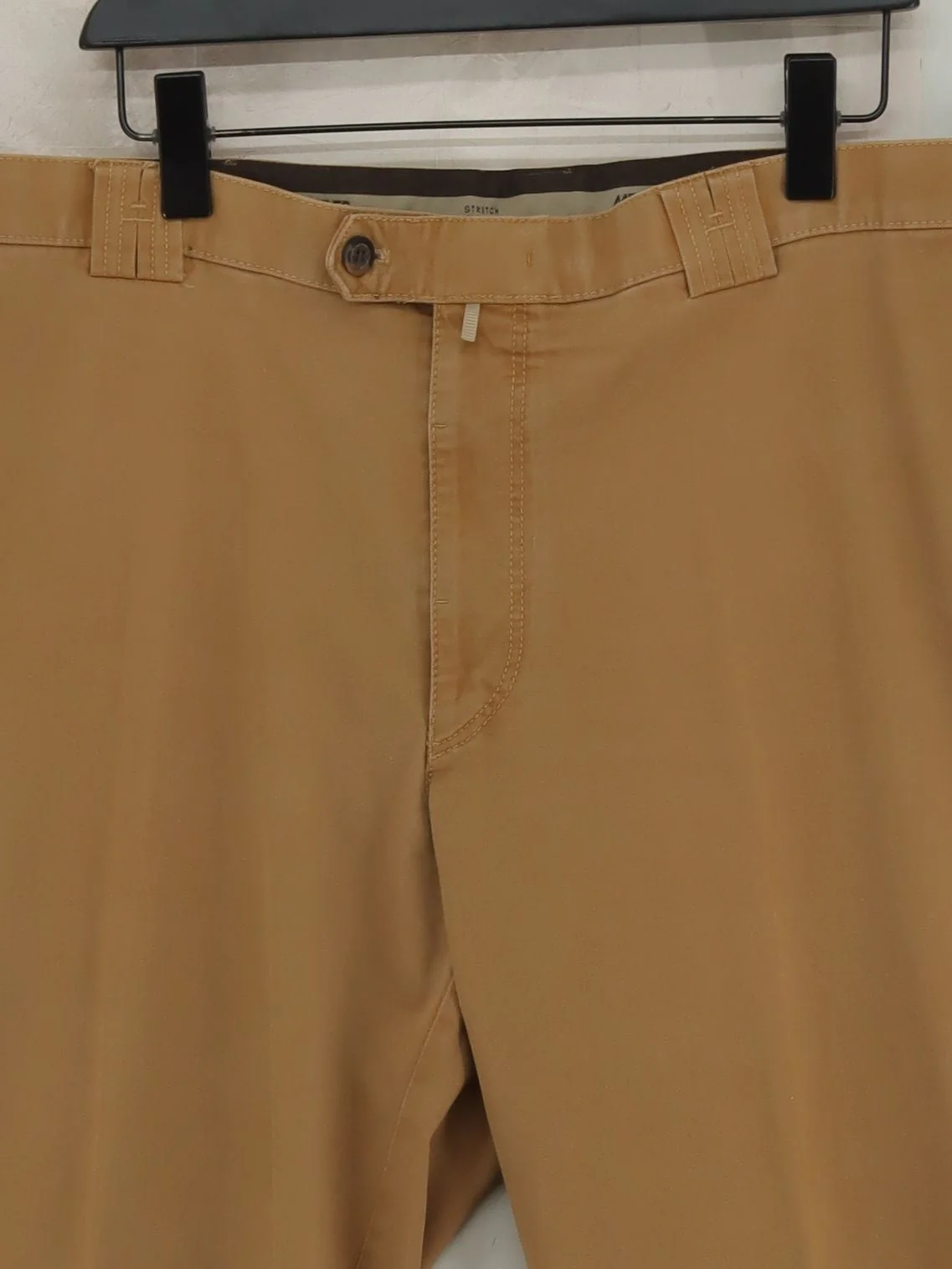 Meyer Men's Trousers W 44 in; L 32 in Tan Cotton with Elastane Straight Chino - Image 3