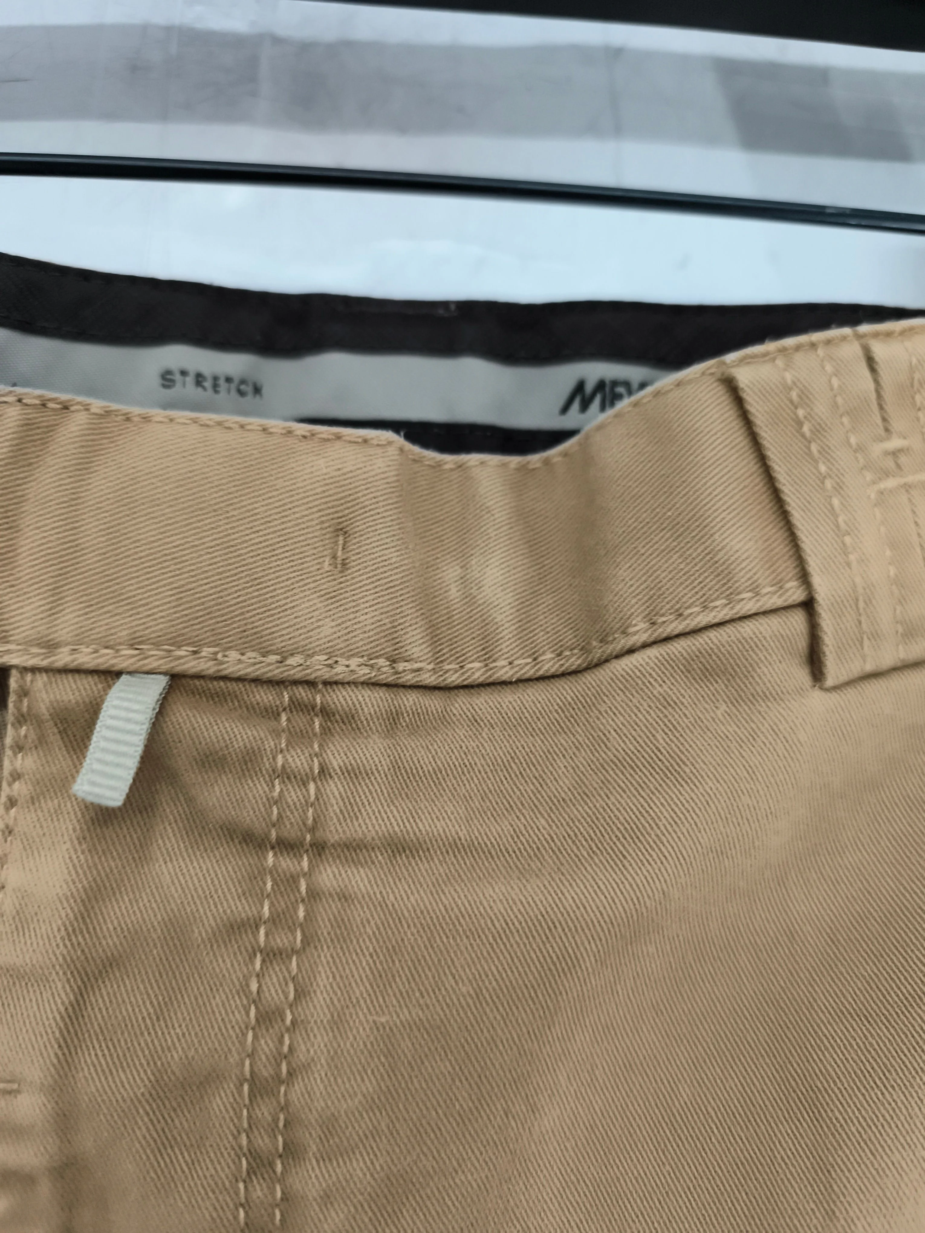 Meyer Men's Trousers W 44 in; L 32 in Tan Cotton with Elastane Straight Chino - Image 5
