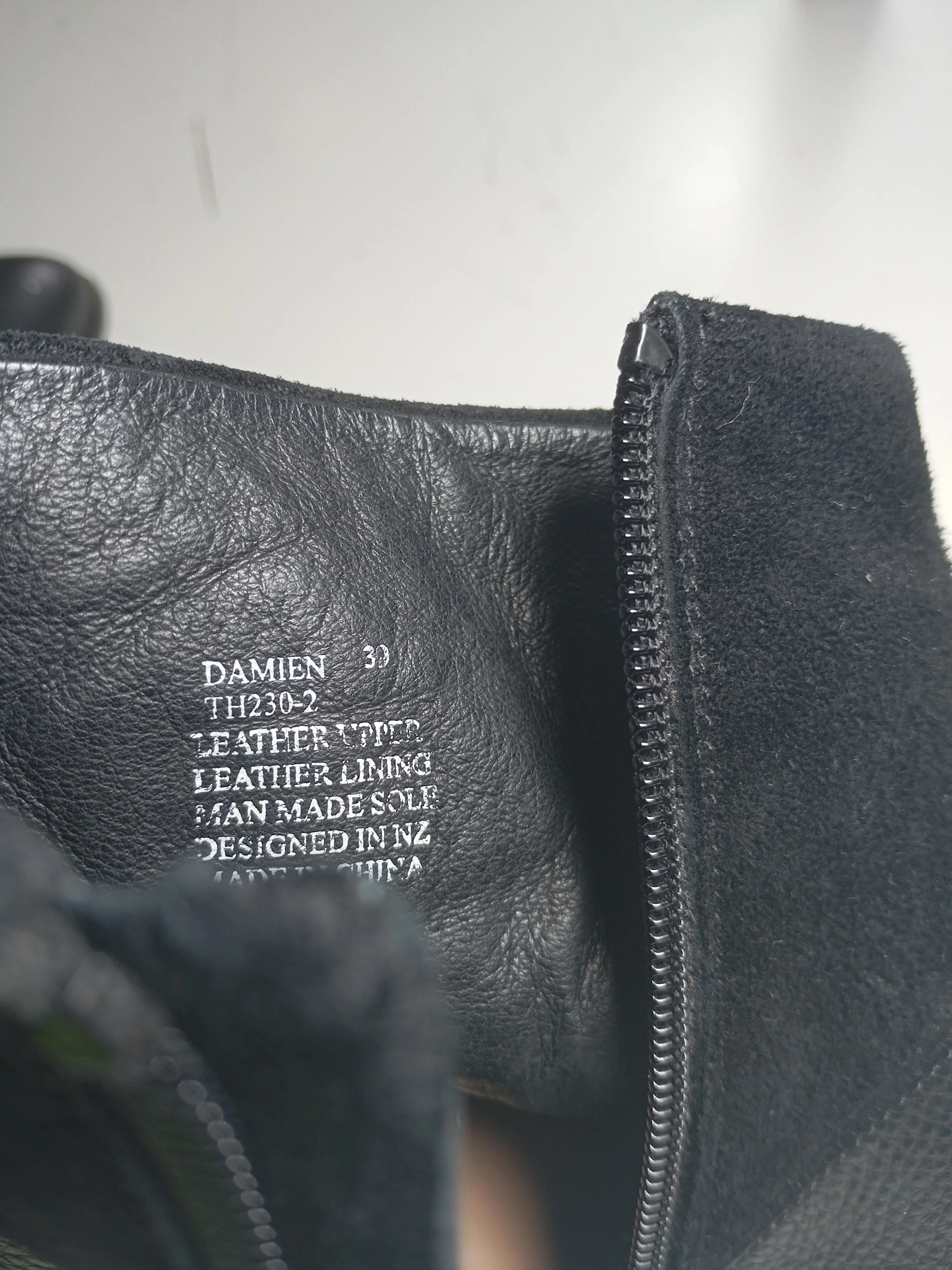 Mi Piaci Women's Boots UK 6 Black Leather with Suede Combat - Image 10