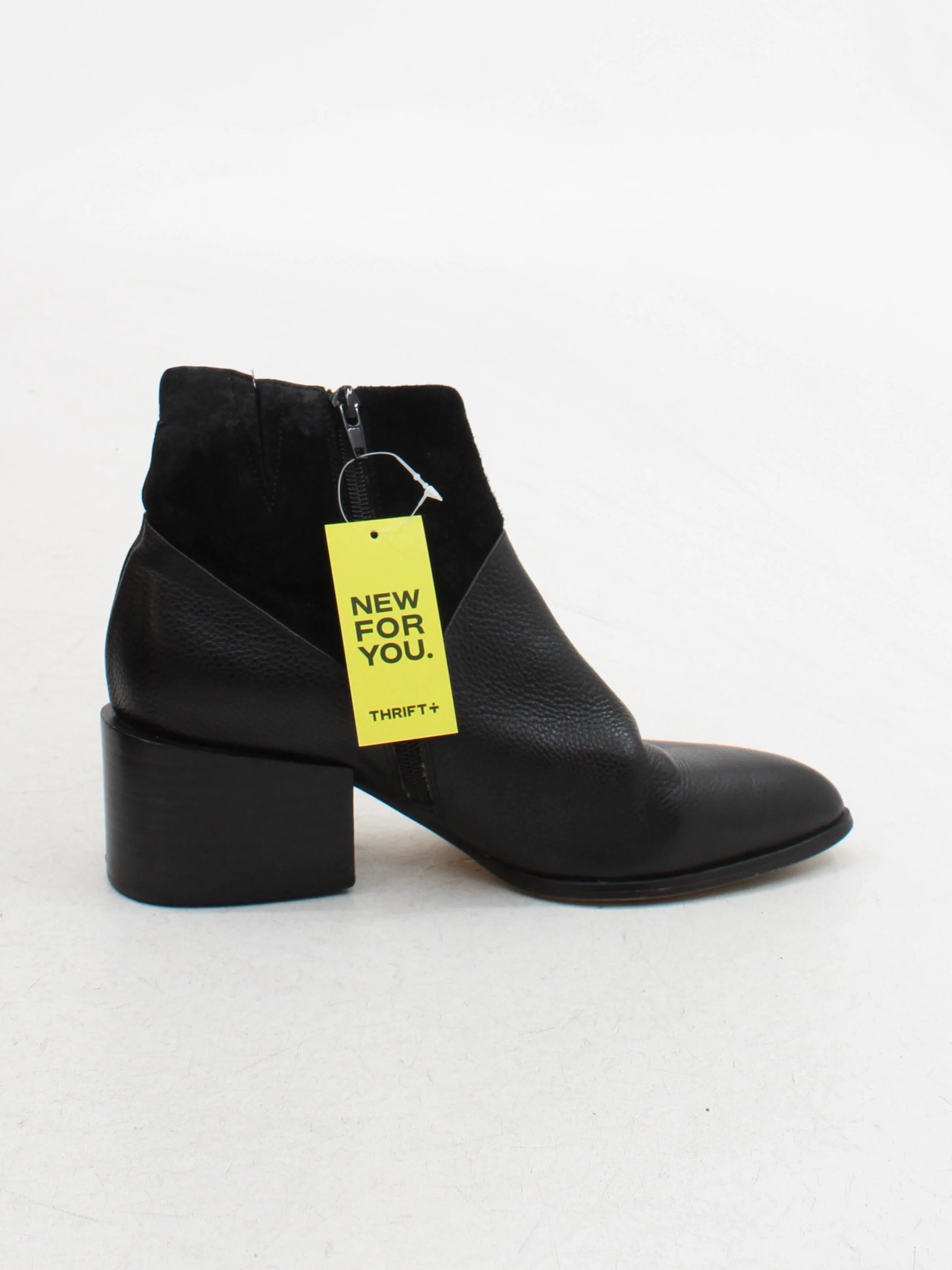 Mi Piaci Women's Boots UK 6 Black Leather with Suede Combat - Image 5