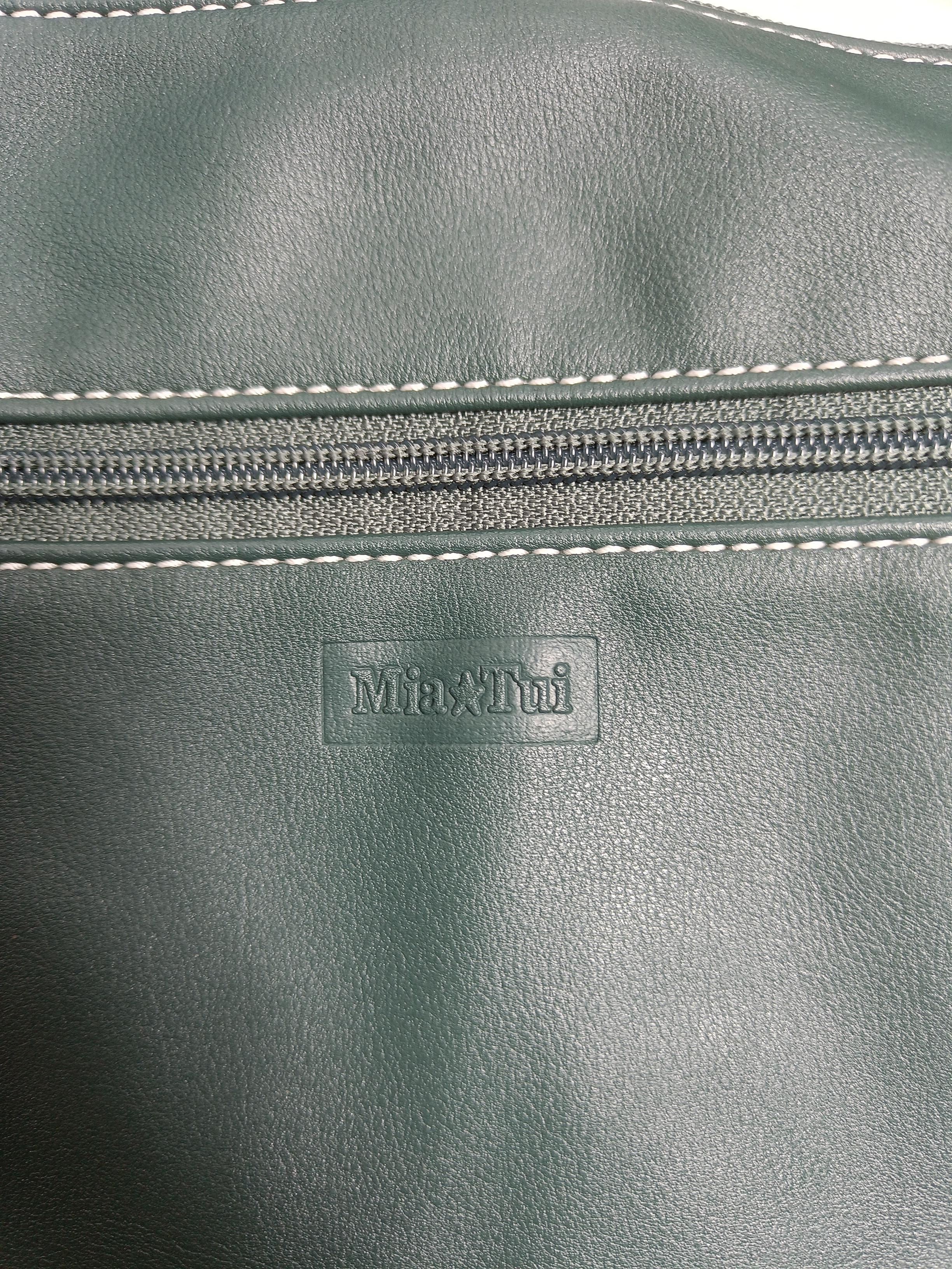 Mia Tui Men's Bag Green 100% Faux Leather Satchel - Image 5