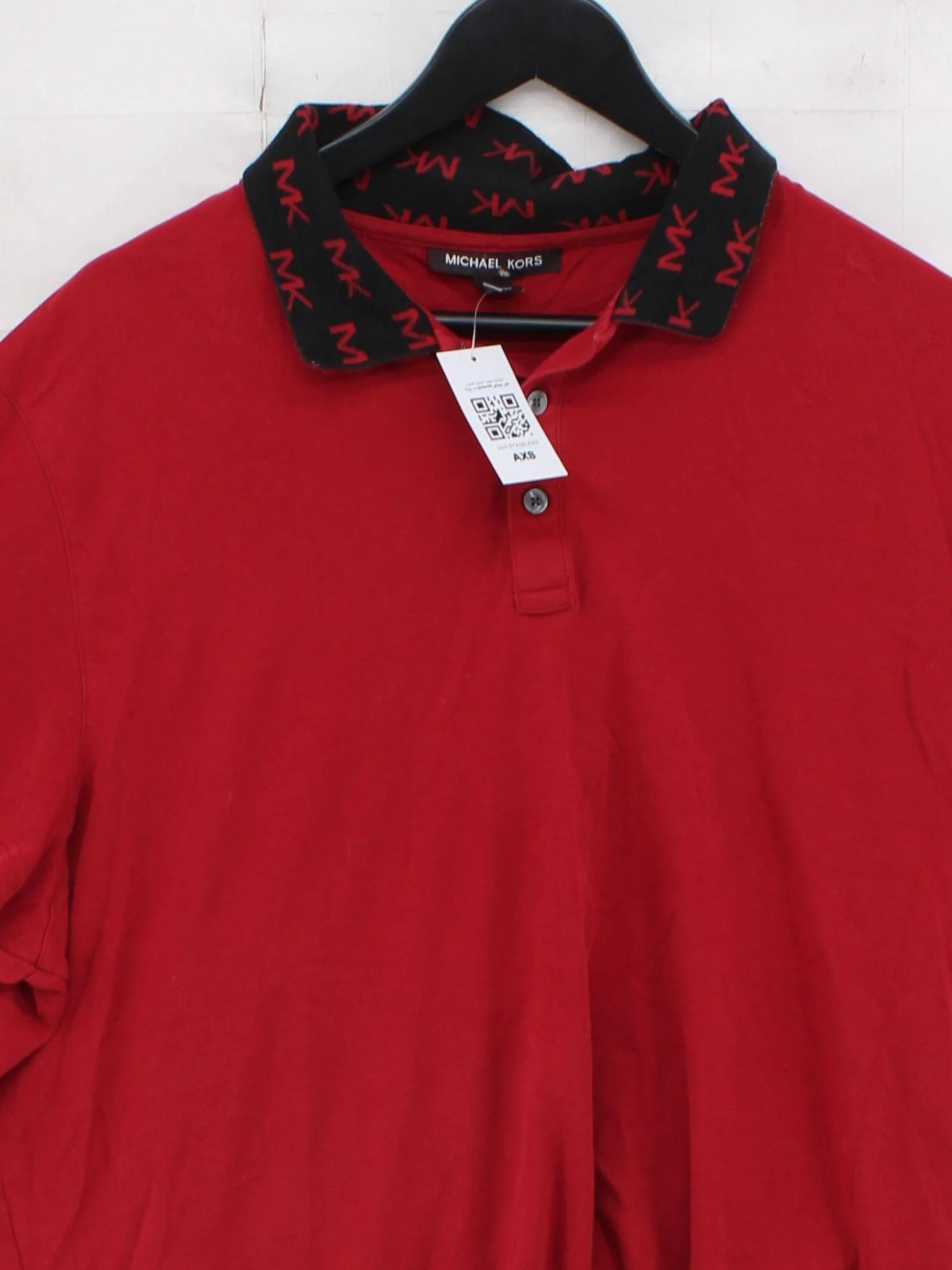 Michael Kors Men's Polo XXL Red 100% Cotton Basic - Image 3