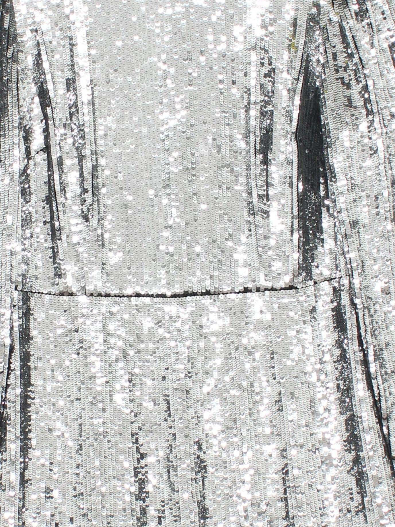 Michael Kors Mini Dress M in Silver - Image 3