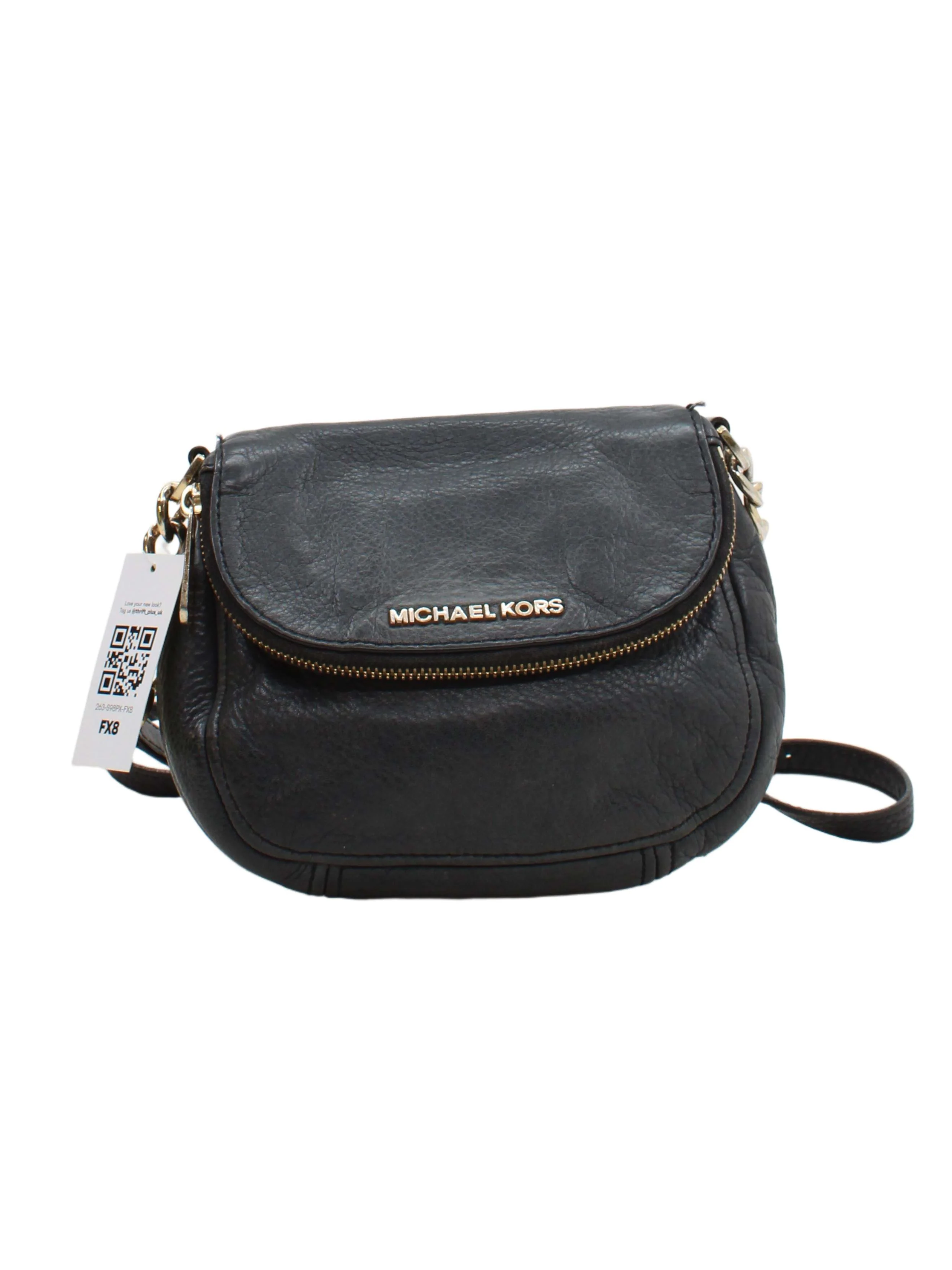 Michael Kors Women's Bag Black 100% Leather Crossbody