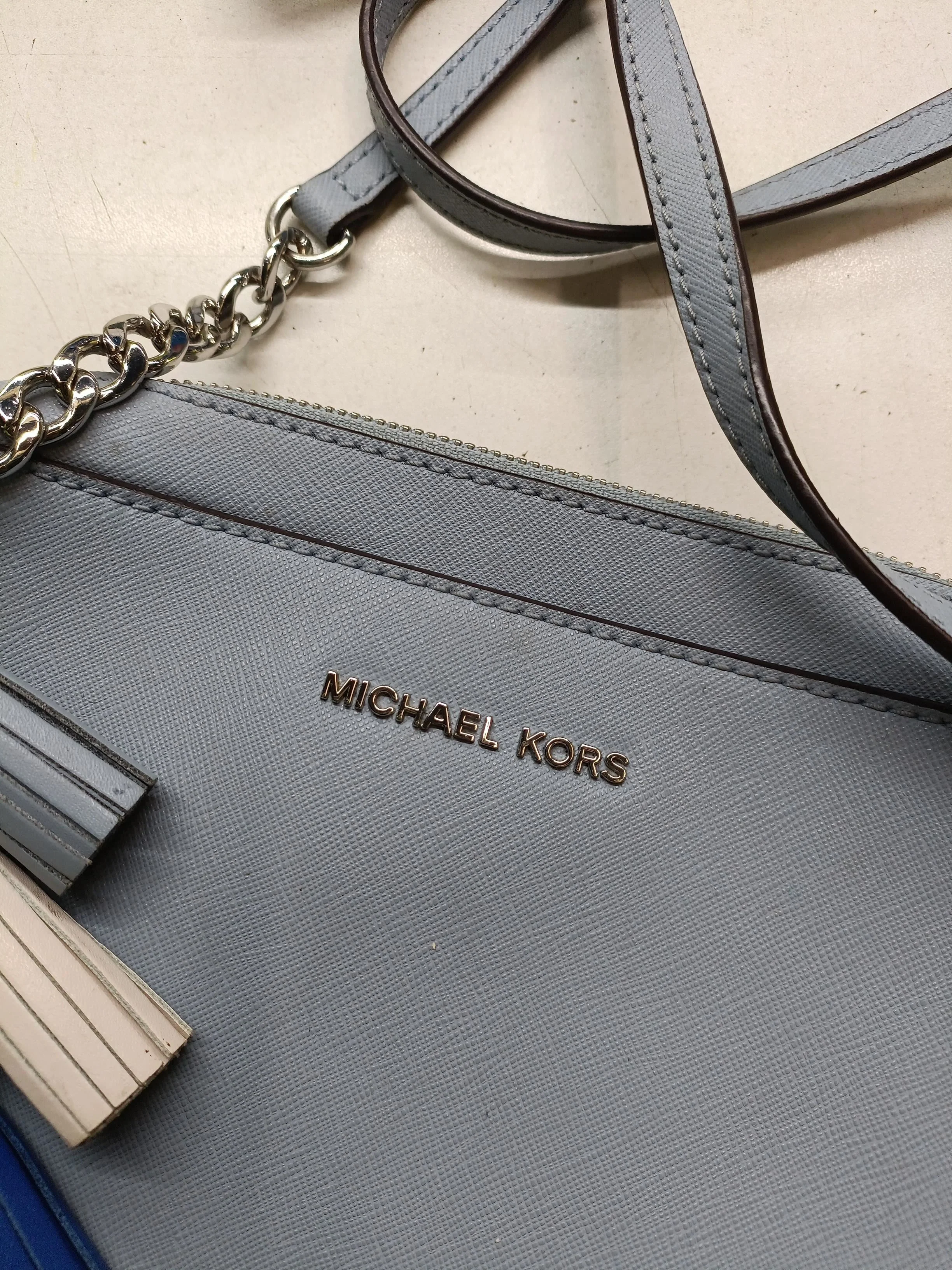 Michael Kors Women's Bag Blue 100% Leather Crossbody - Image 6