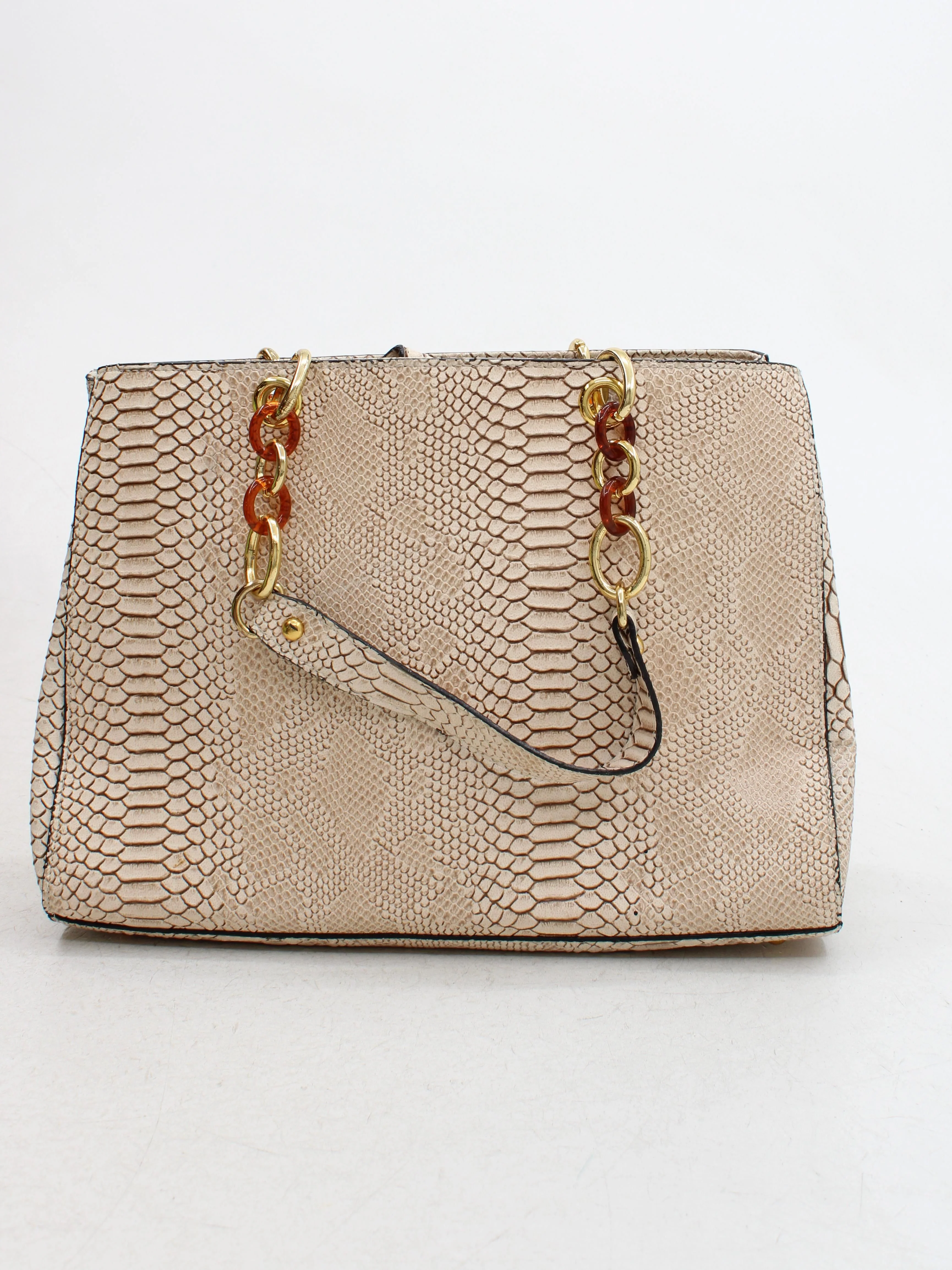 Michael Kors Women's Bag Cream Animal Print 100% Faux Leather Shoulder Bag - Image 2