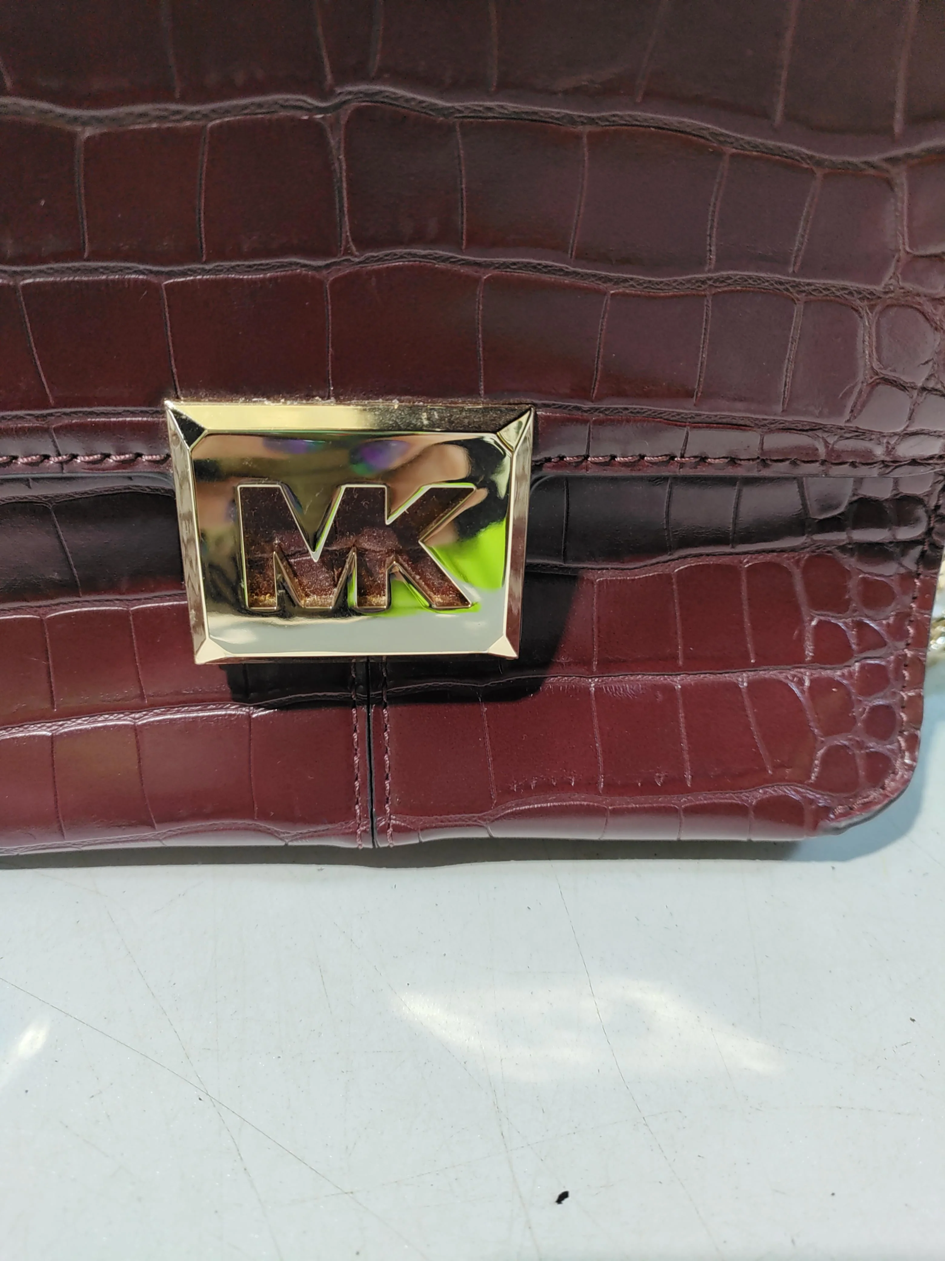 Michael Kors Women's Bag Red 100% Faux Leather Crossbody - Image 5