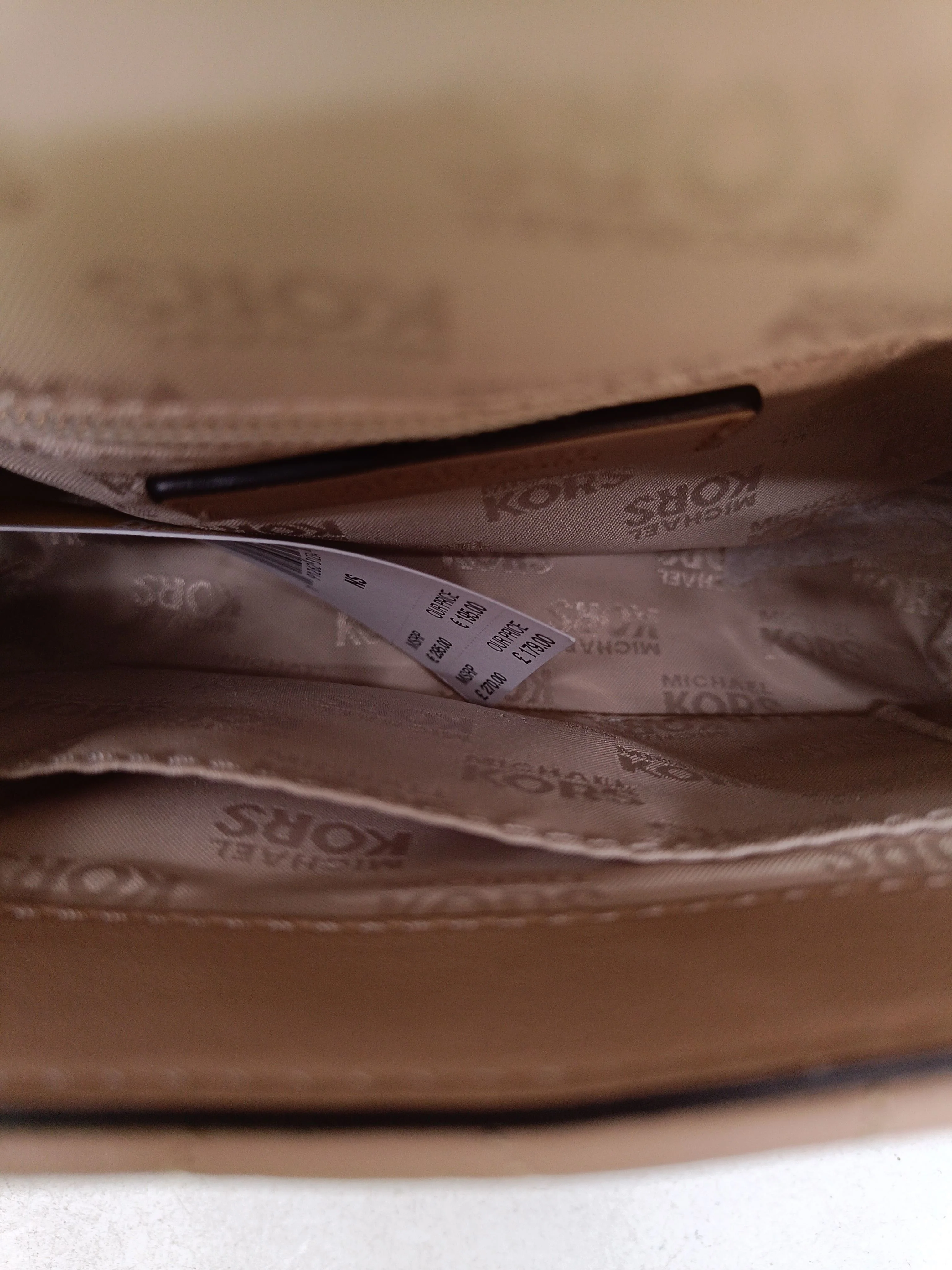 Michael Kors Women's Bag Tan Geometric 100% Other Shoulder Bag - Image 4