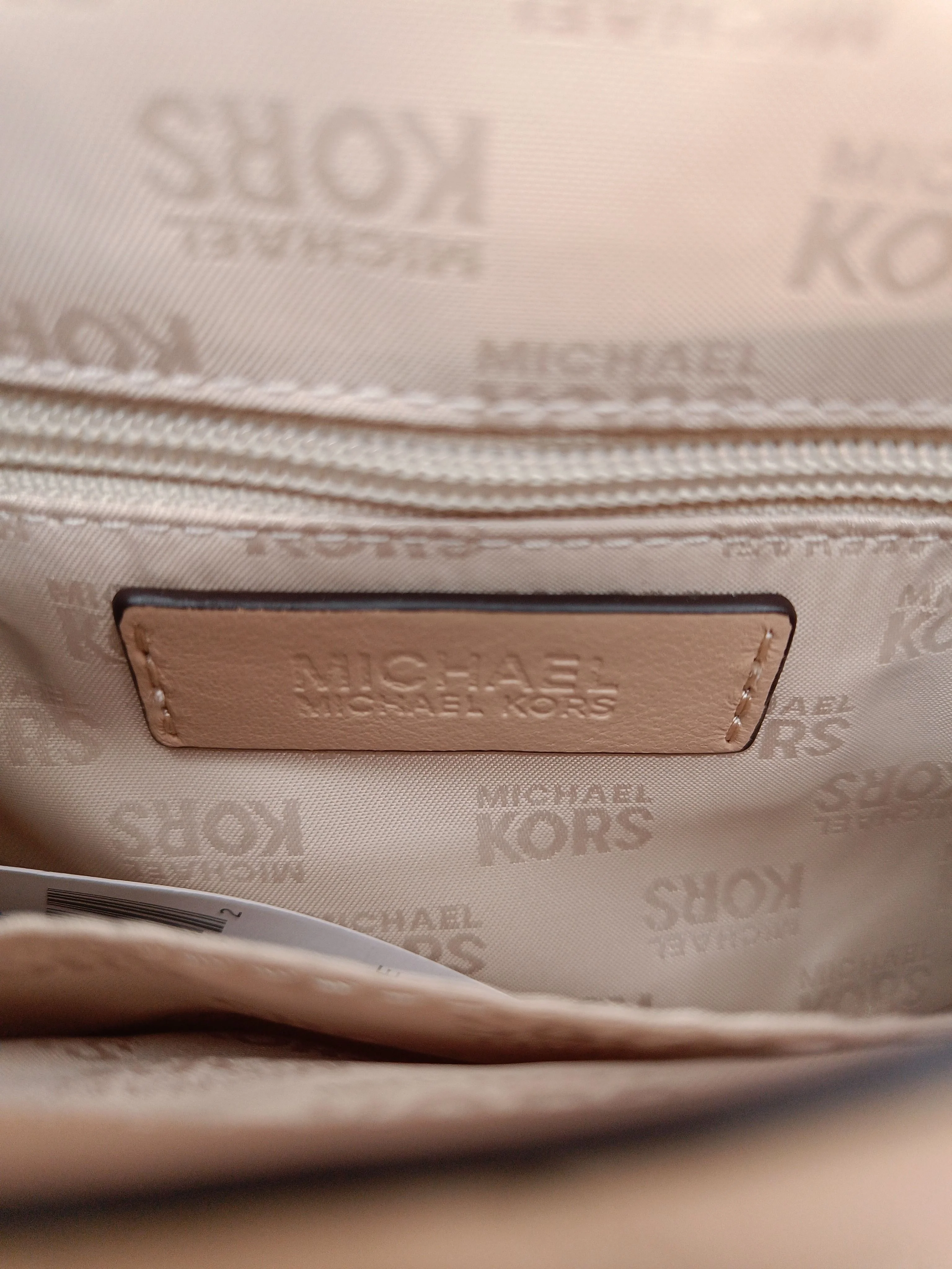 Michael Kors Women's Bag Tan Geometric 100% Other Shoulder Bag - Image 5