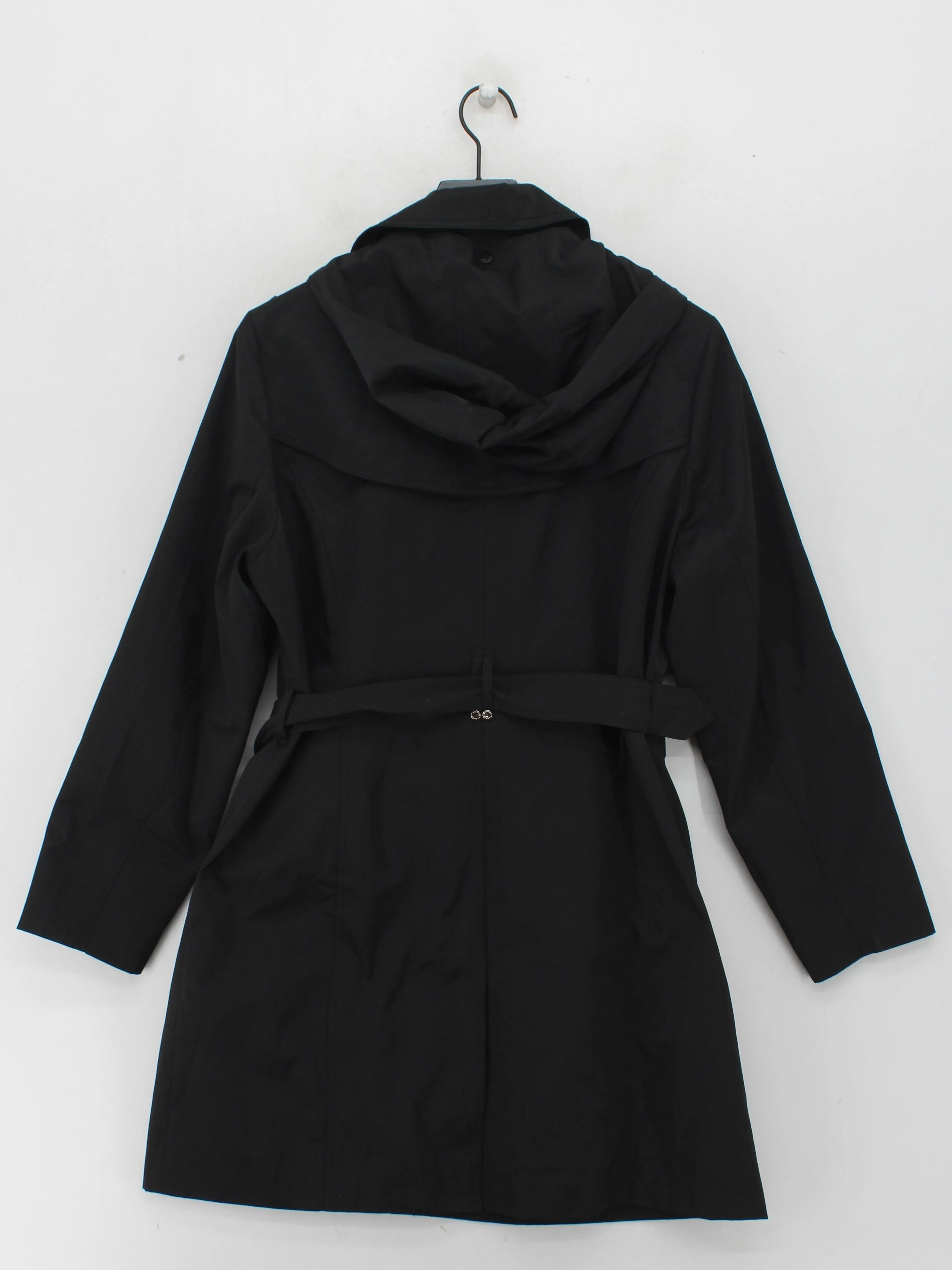 Michael Kors Women's Coat L Black Cotton with Polyester Trench Coat - Image 2