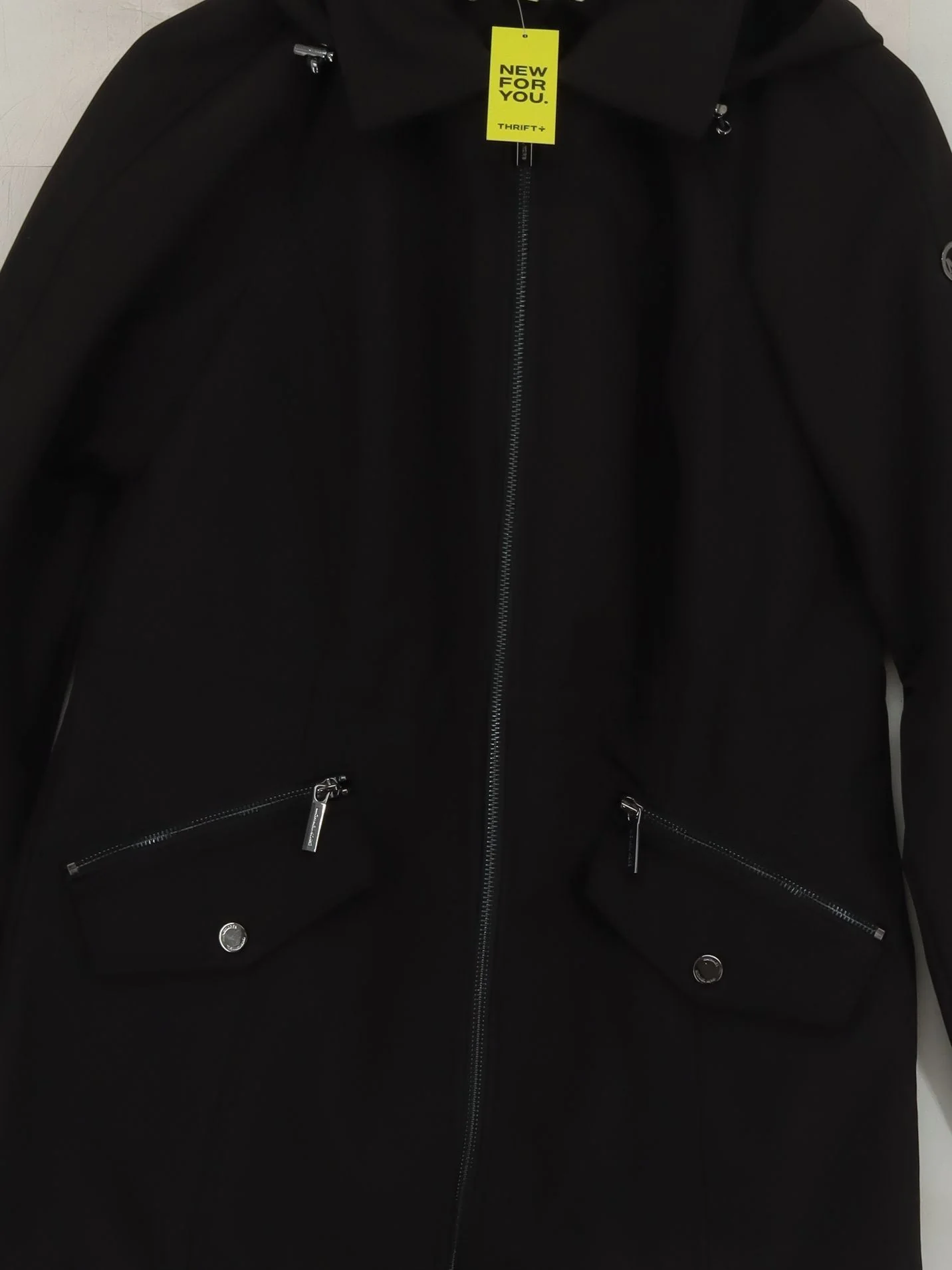 Michael Kors Women's Coat M Black Polyester with Spandex Parka - Image 3