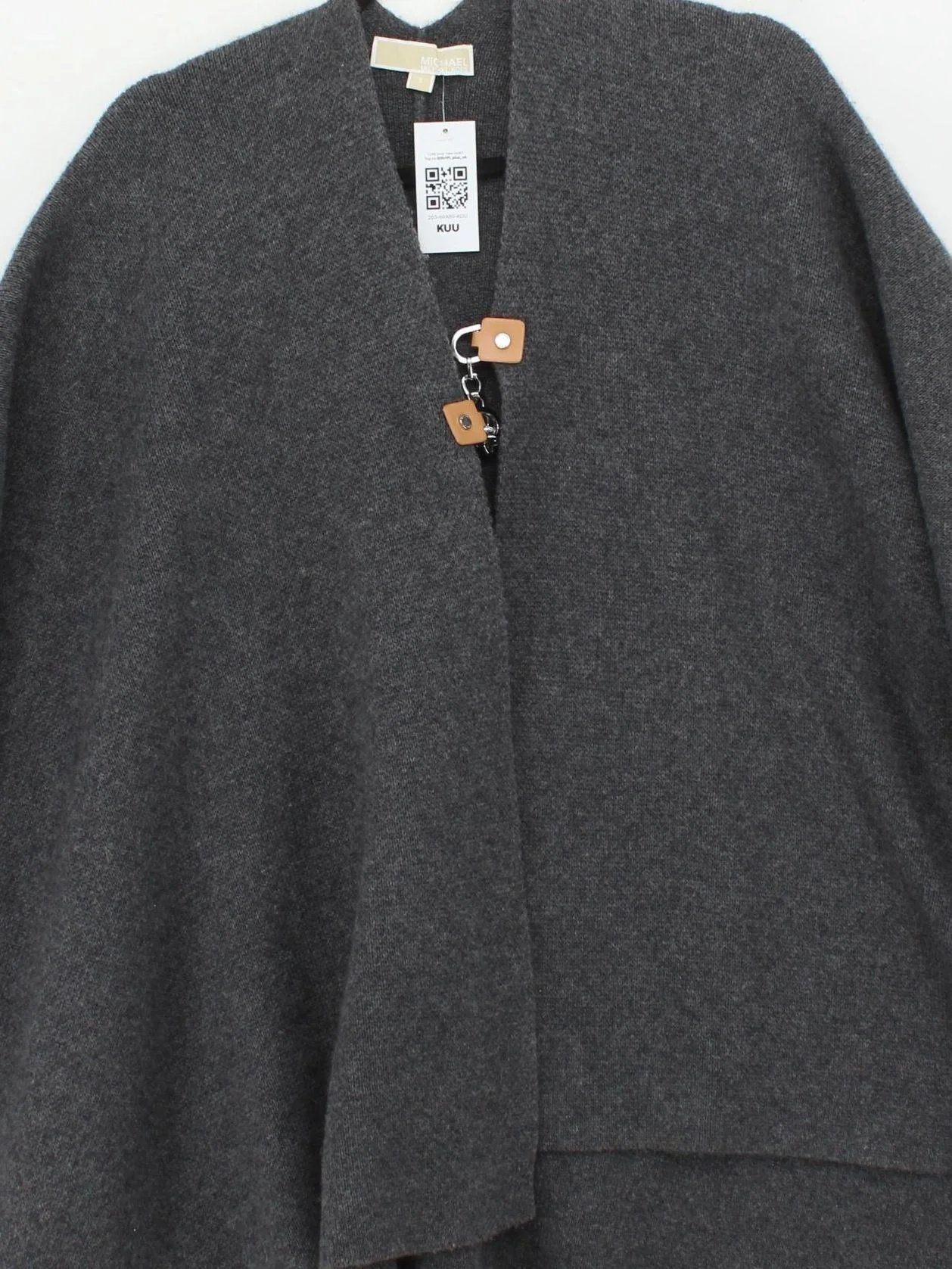Michael Kors Women's Coat S Grey Wool with Cashmere Anorak - Image 3
