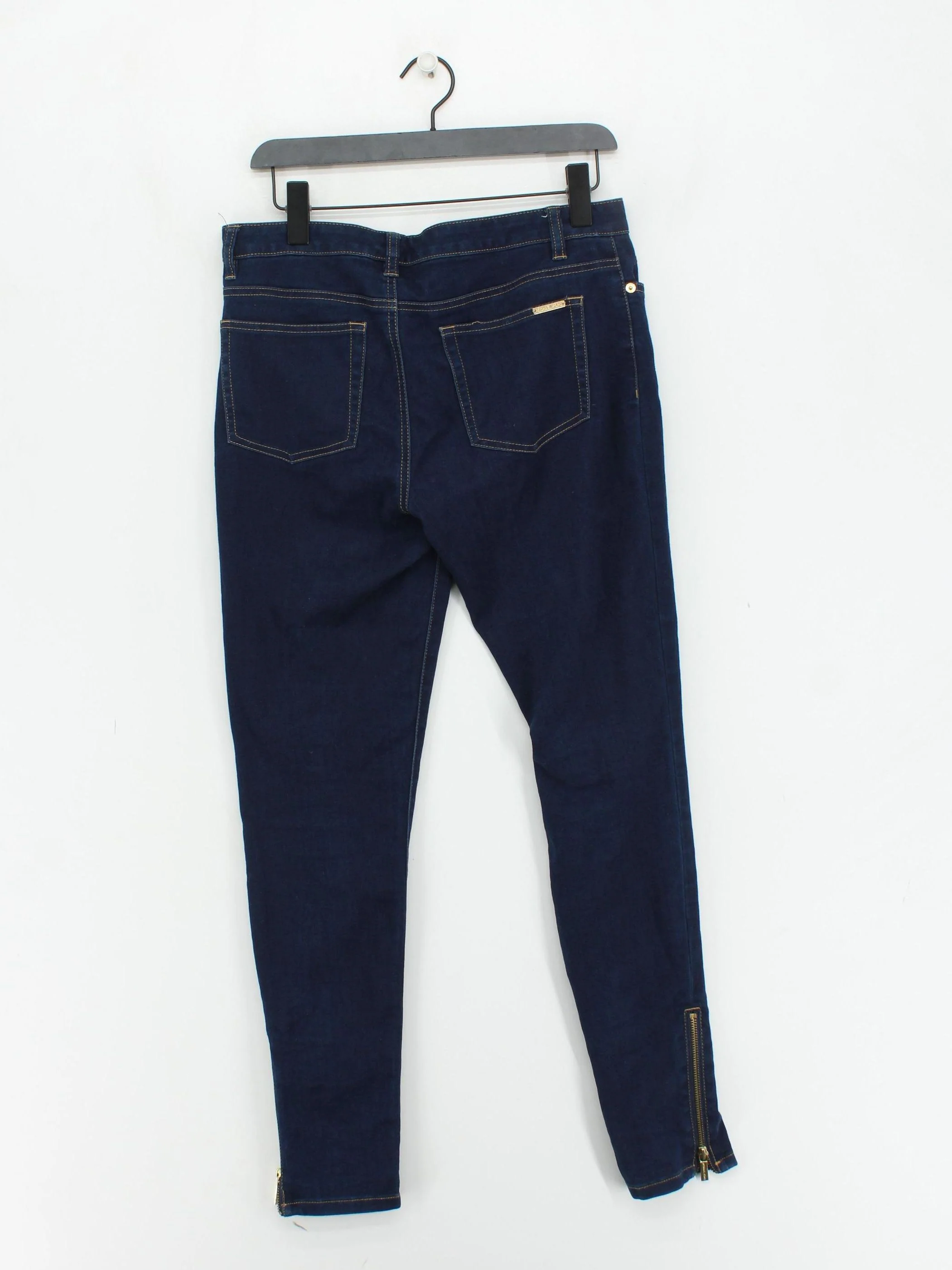 Michael Kors Women's Jeans W 28 in Blue Cotton with Polyester, Elastane Skinny - Image 2
