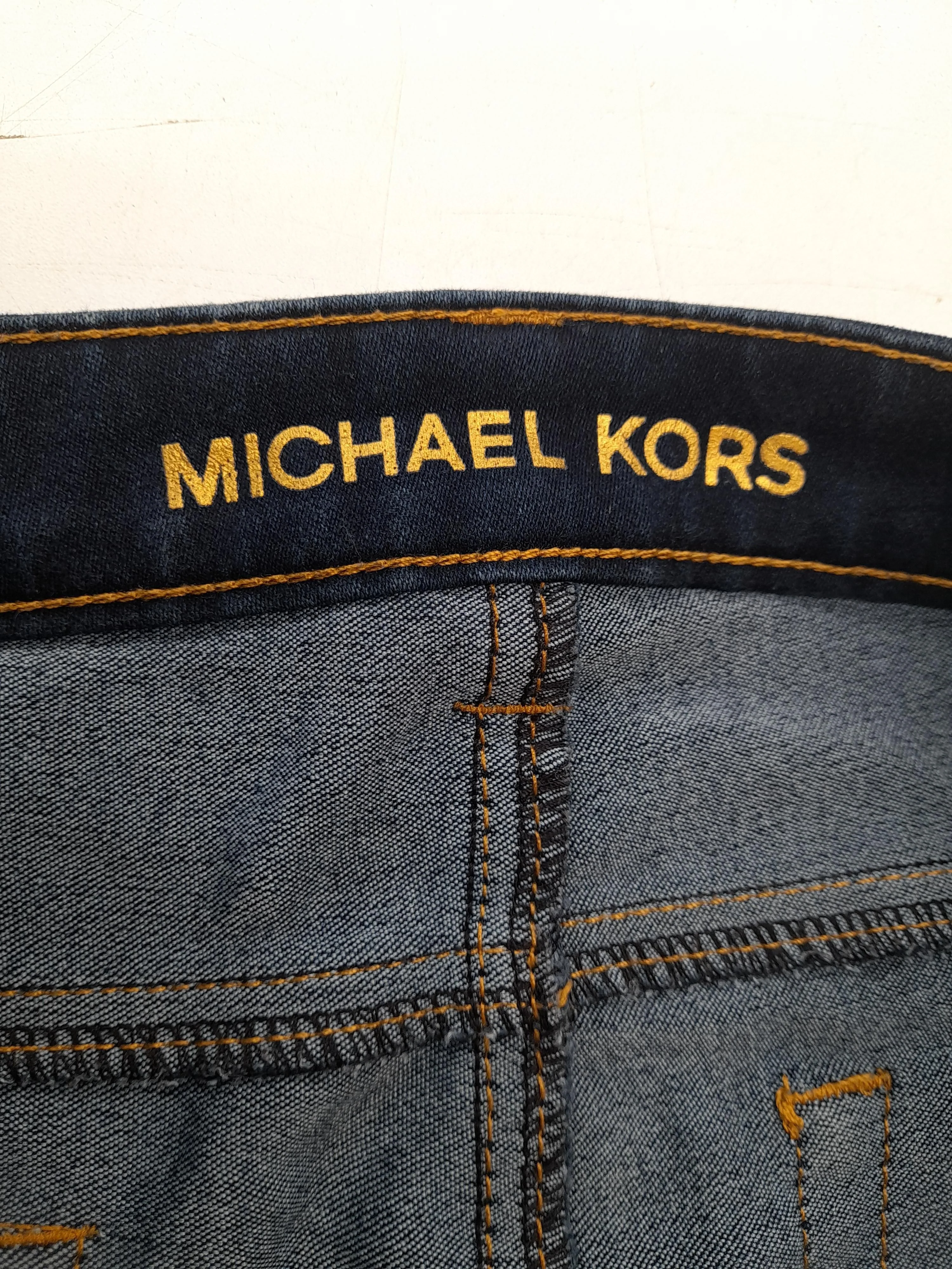 Michael Kors Women's Jeans W 28 in Blue Cotton with Polyester, Elastane Skinny - Image 5