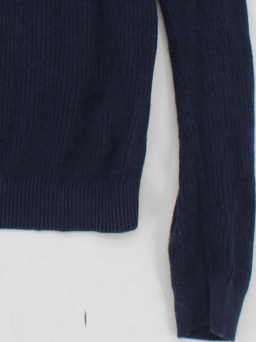 Michael Kors Women's Jumper S Blue Cotton with Viscose, Nylon Crew Neck Pullover - Image 4