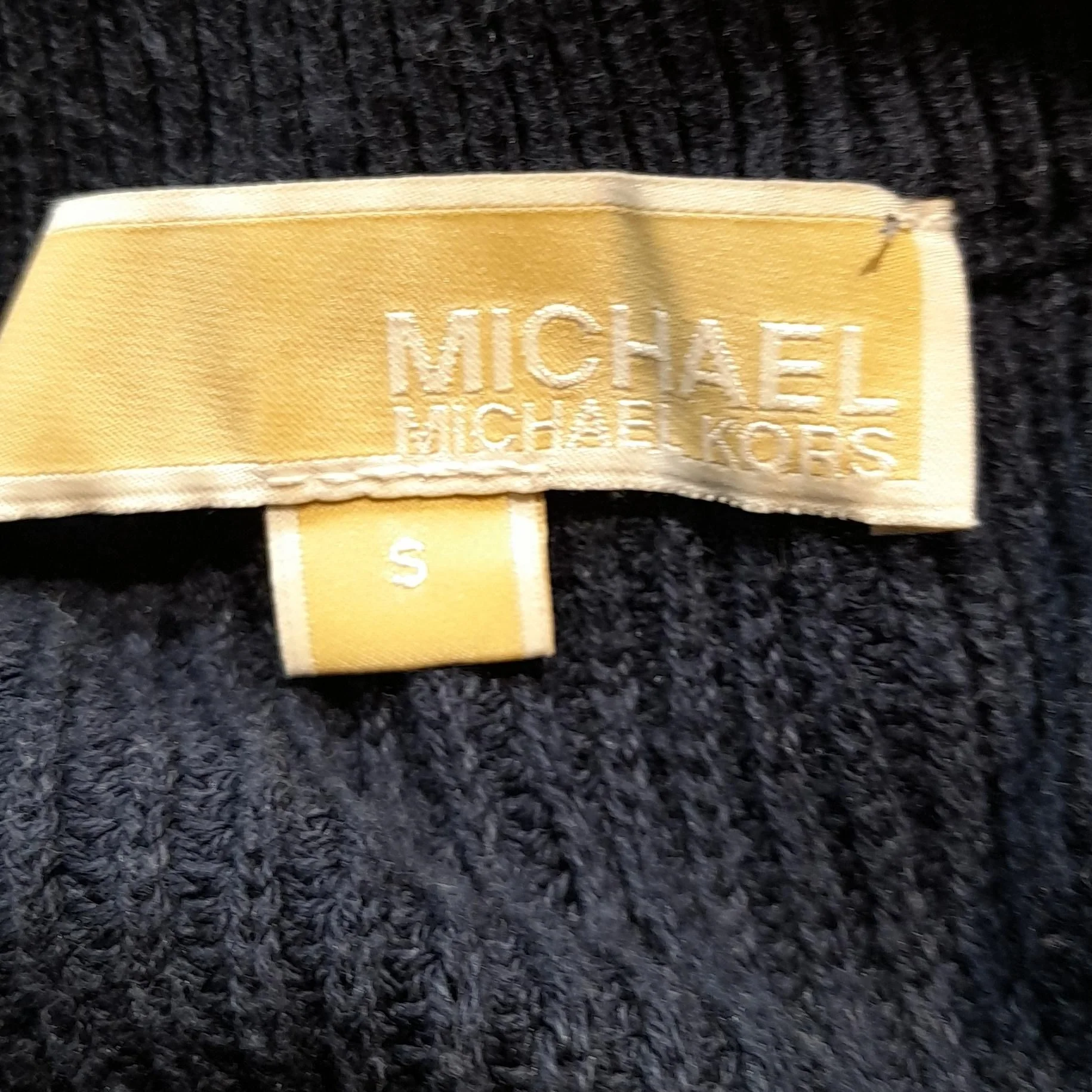 Michael Kors Women's Jumper S Blue Cotton with Viscose, Nylon Crew Neck Pullover - Image 7