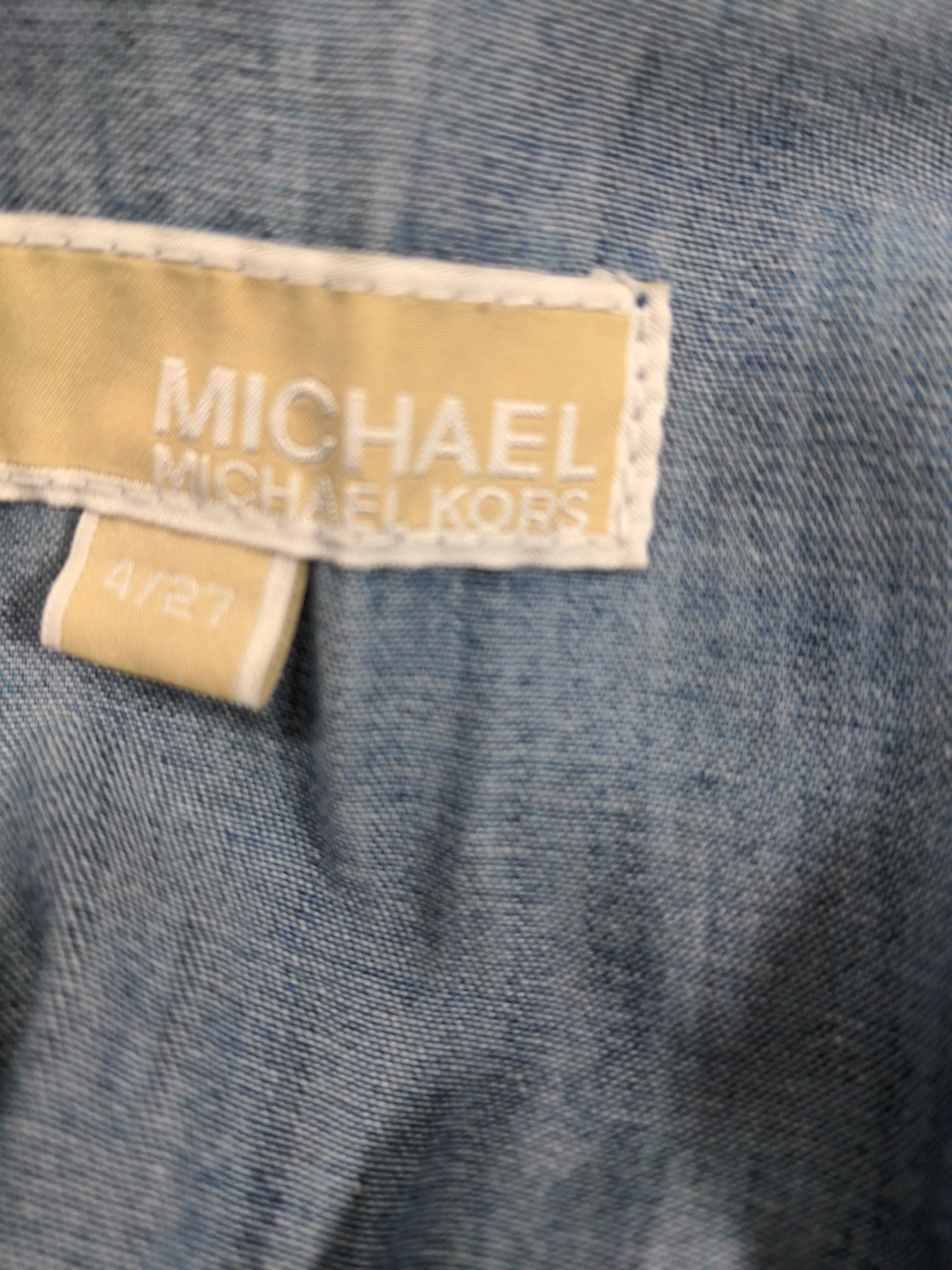 Michael Kors Women's Jumpsuit UK 8 Blue Cotton with Silk Skinny Jumpsuit - Image 5