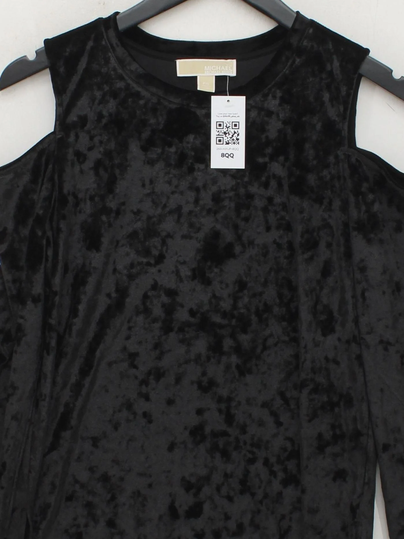 Michael Kors Women's Top L Black Polyester with Elastane Basic - Image 3