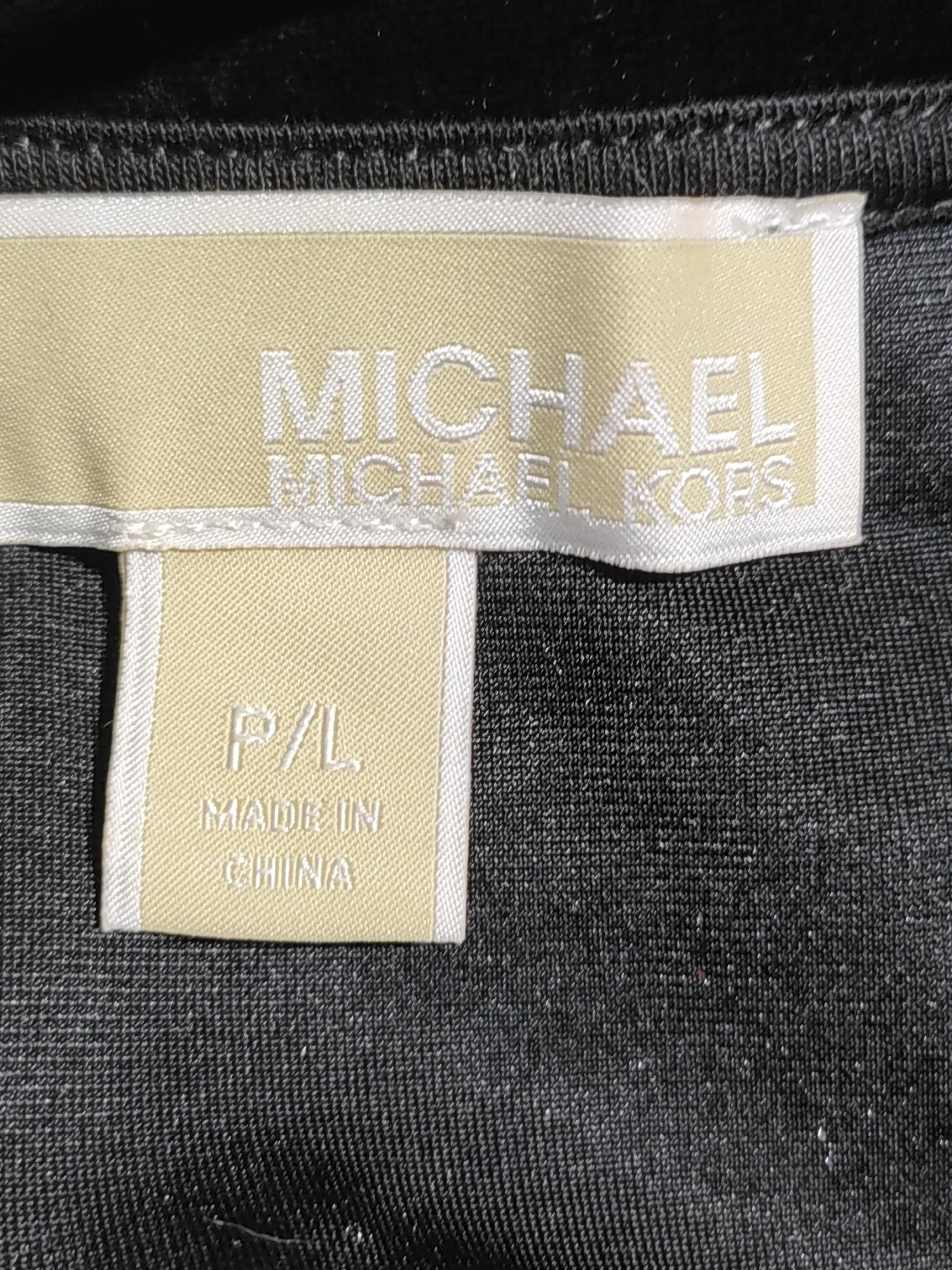 Michael Kors Women's Top L Black Polyester with Elastane Basic - Image 5