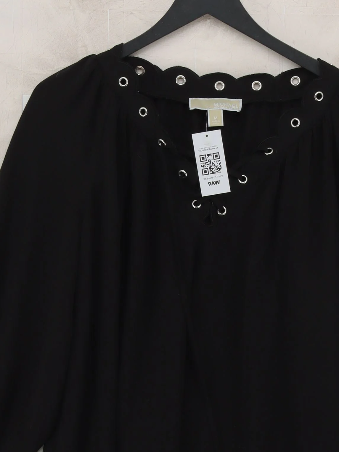 Michael Kors Women's Top M Black Polyester with Elastane Basic - Image 3