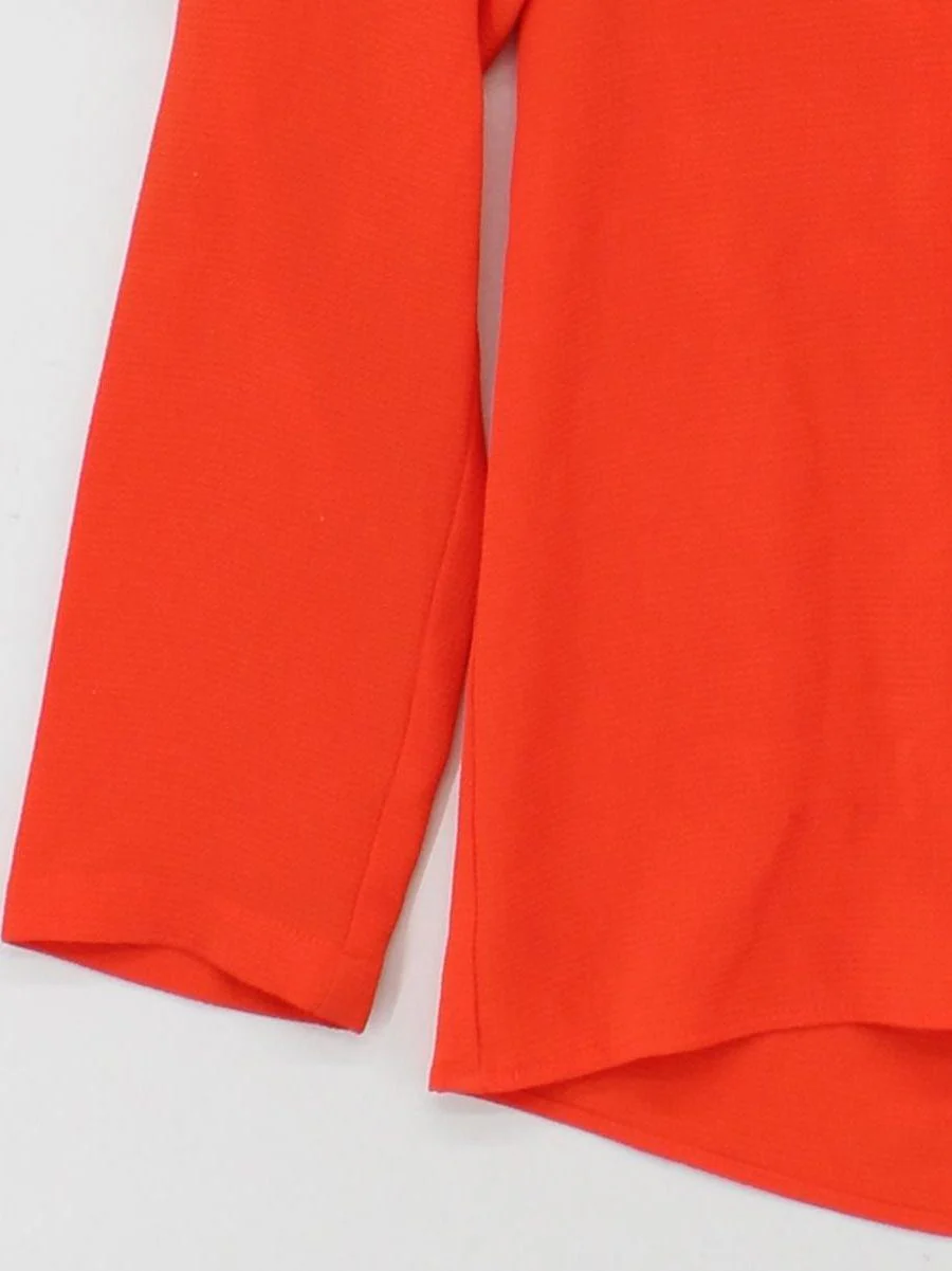 Michael Kors Women's Top S Orange Polyester with Elastane Basic - Image 4