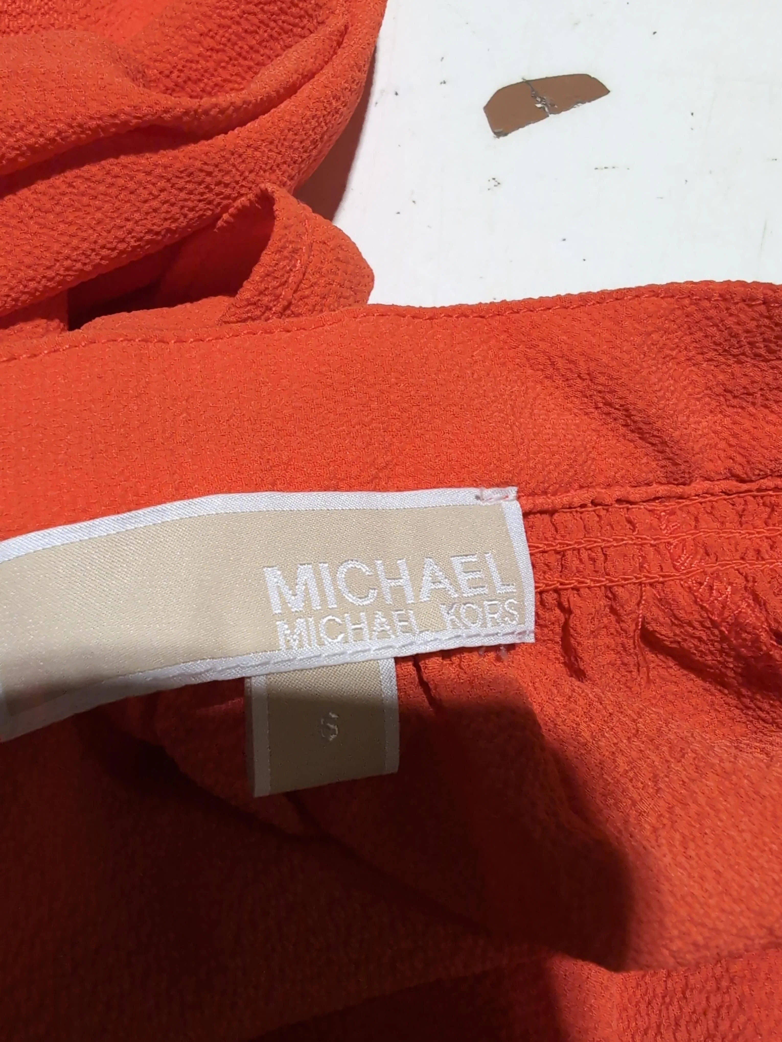 Michael Kors Women's Top S Orange Polyester with Elastane Basic - Image 5