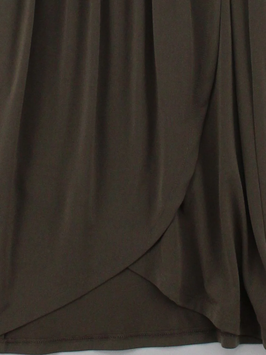 Michael Kors Wrap Mini Dress XS in Brown - Image 4