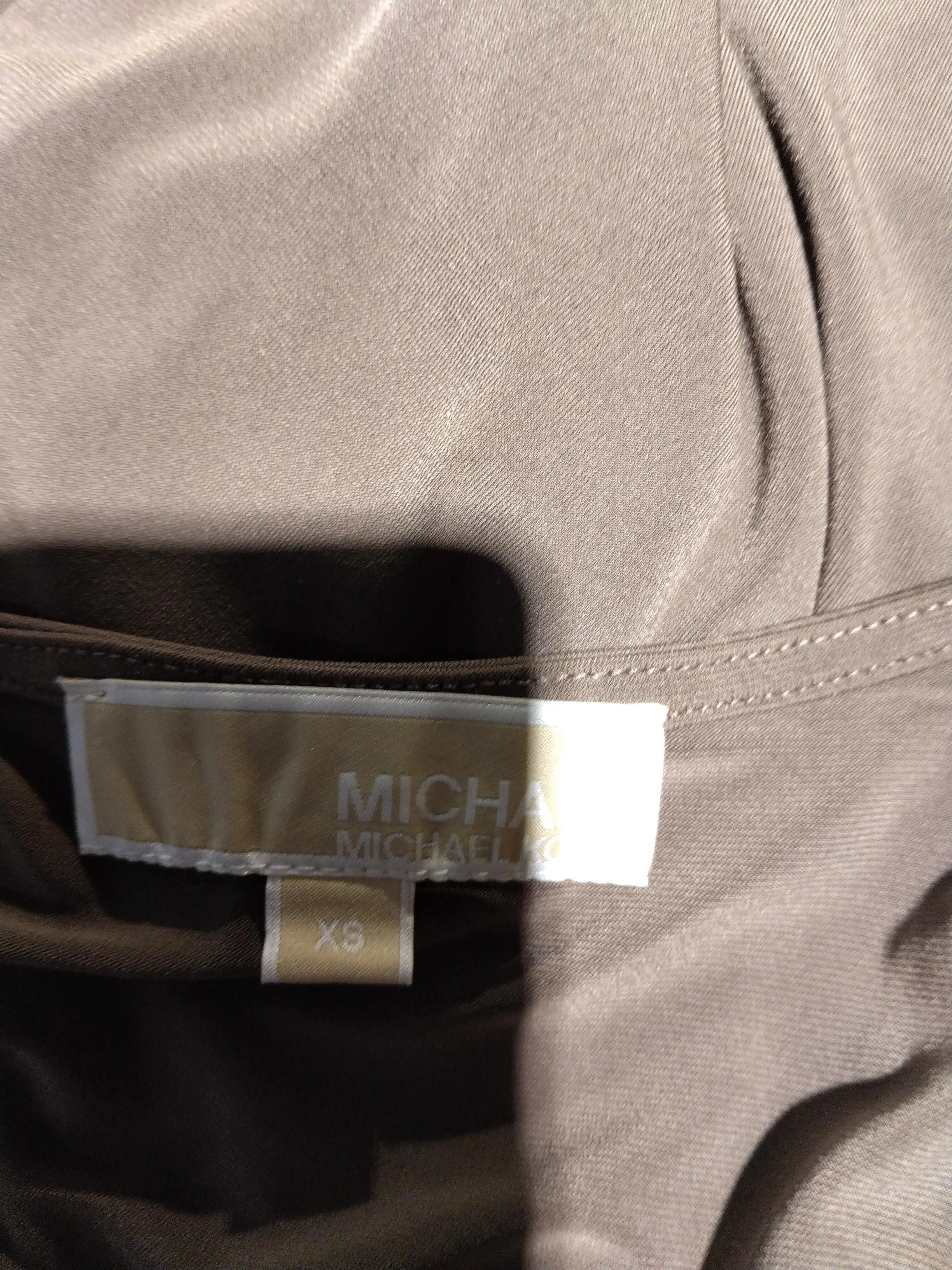 Michael Kors Wrap Mini Dress XS in Brown - Image 5