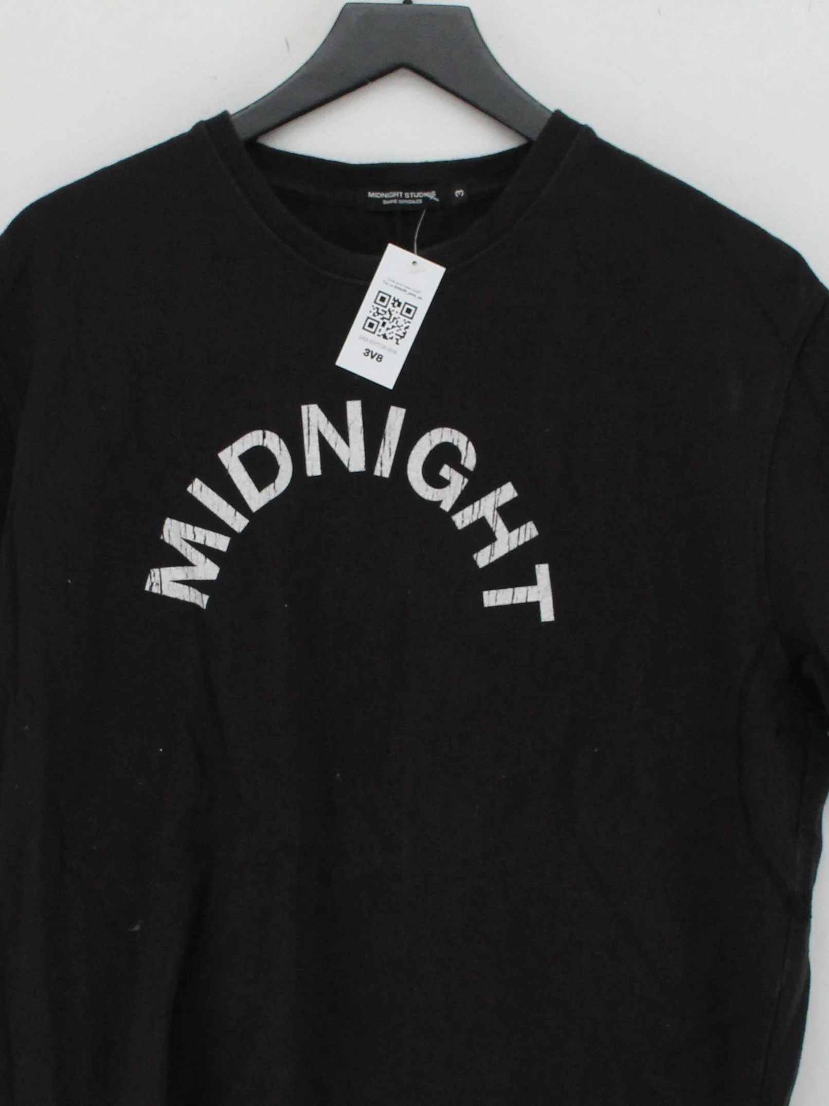 Midnight Studios Men's T-Shirt L Black Graphic 100% Cotton Basic - Image 3