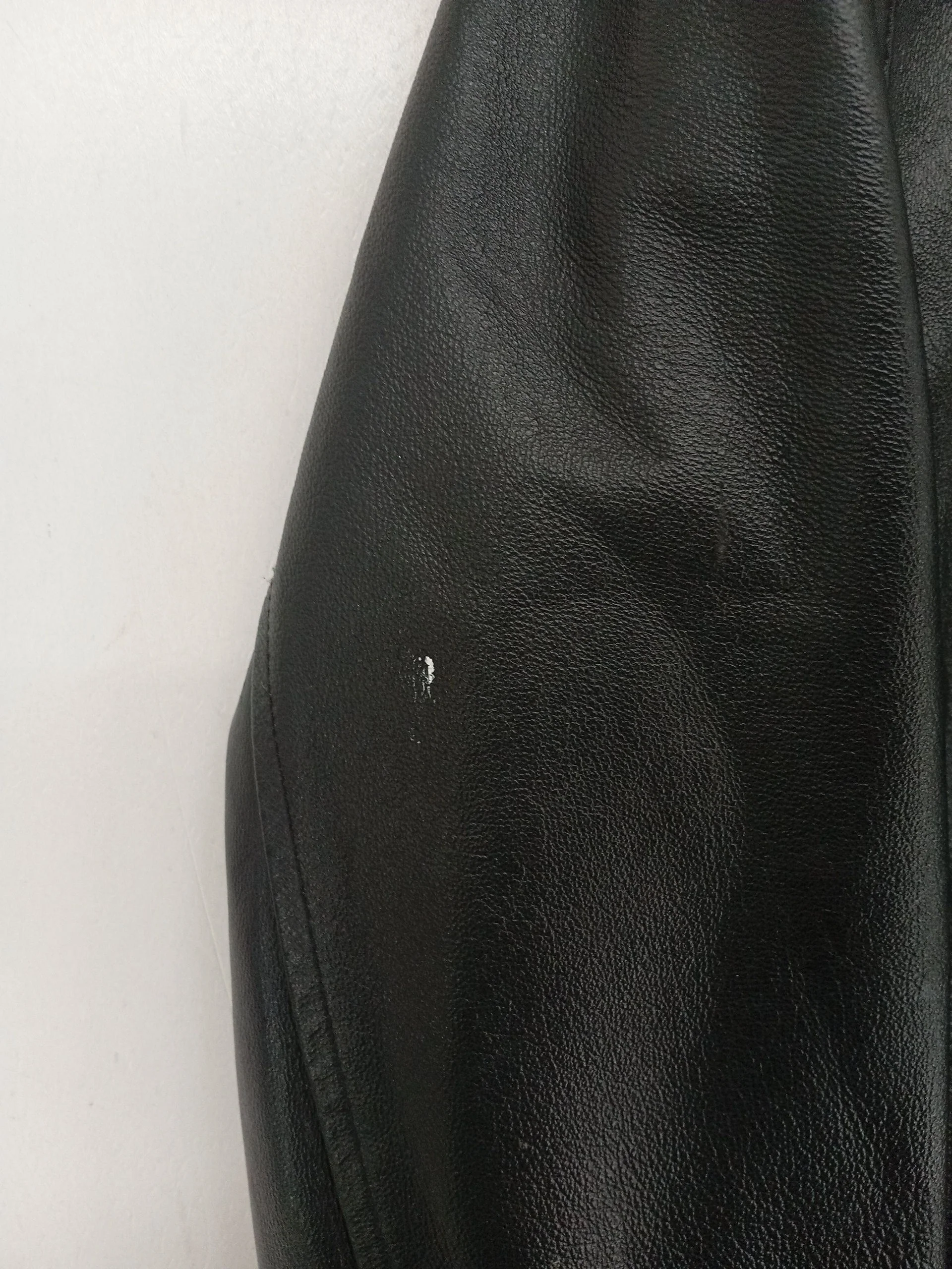 Milan Leather Motorcycle Jacket jacket black - Image 5