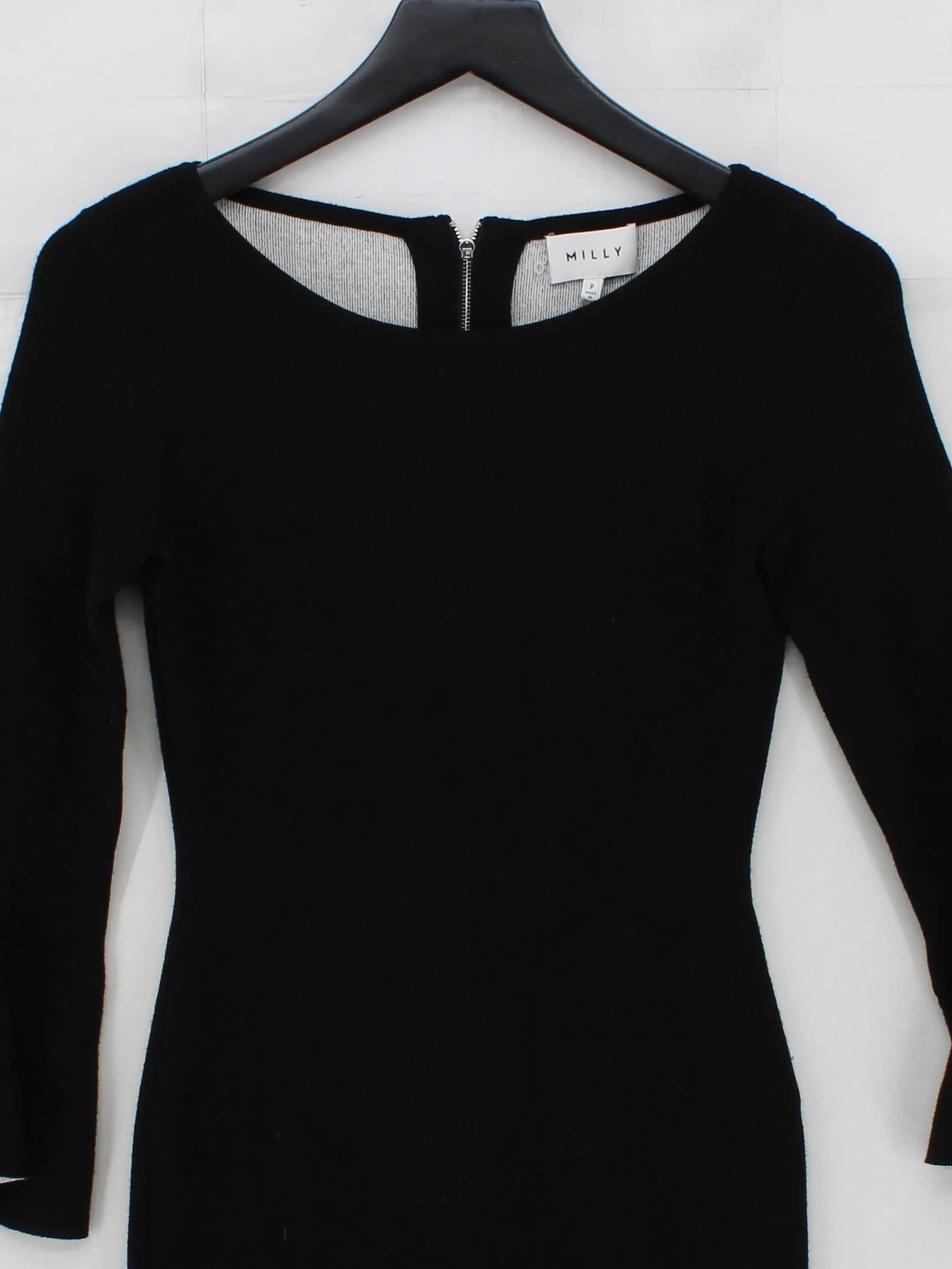 Milly Bodycon Midi Dress S in Black - Image 3