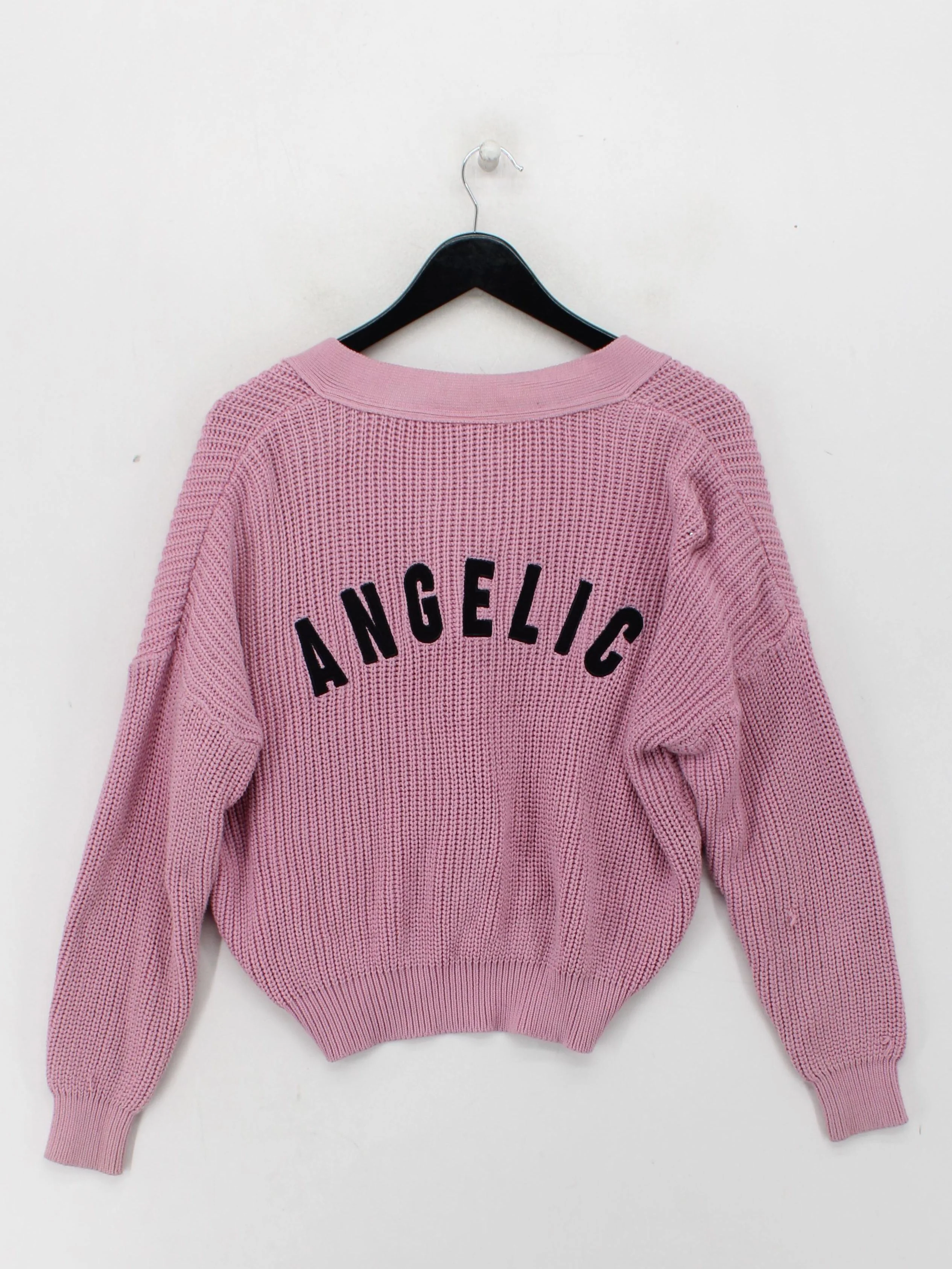 Minga London Women's Cardigan Pink 100% Cotton V-Neck Cardigan - Image 2