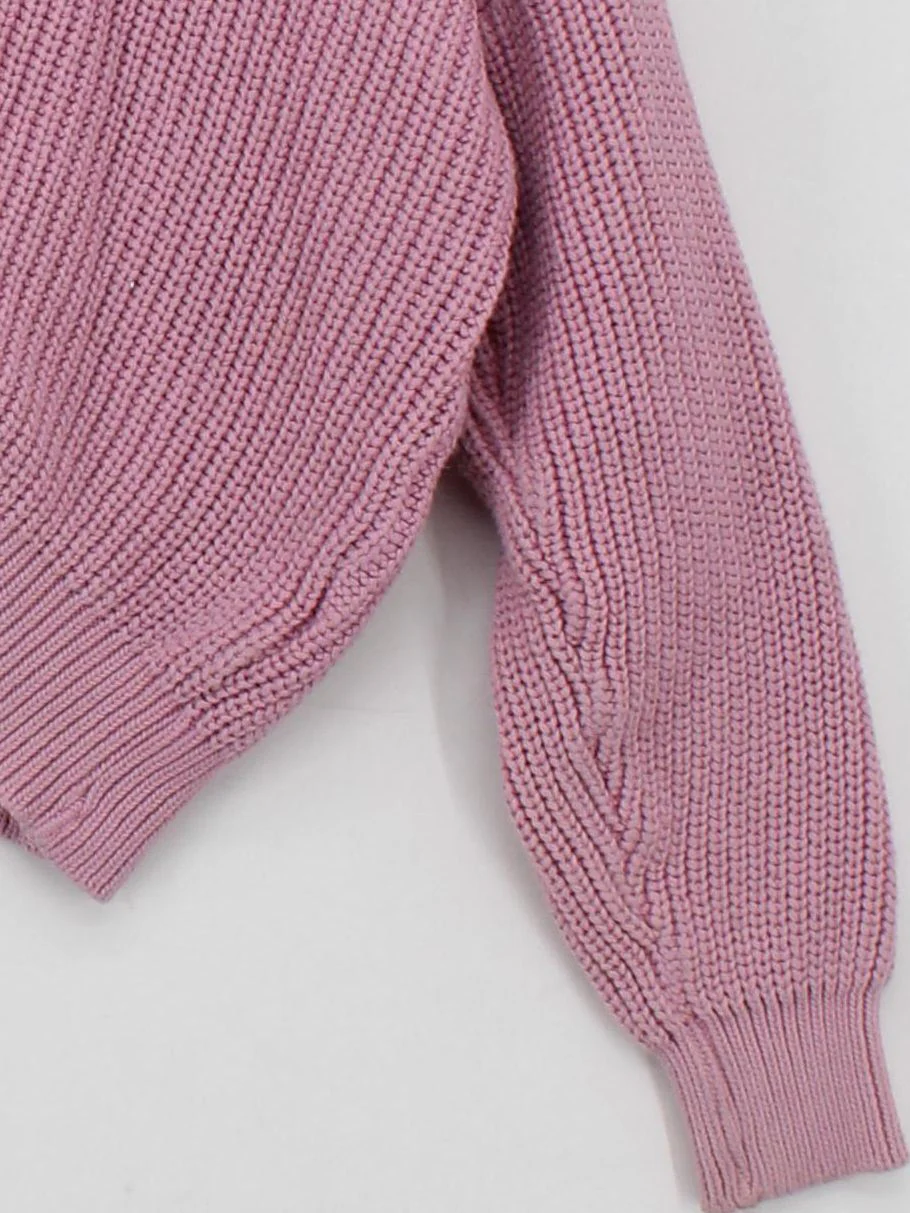 Minga London Women's Cardigan Pink 100% Cotton V-Neck Cardigan - Image 4