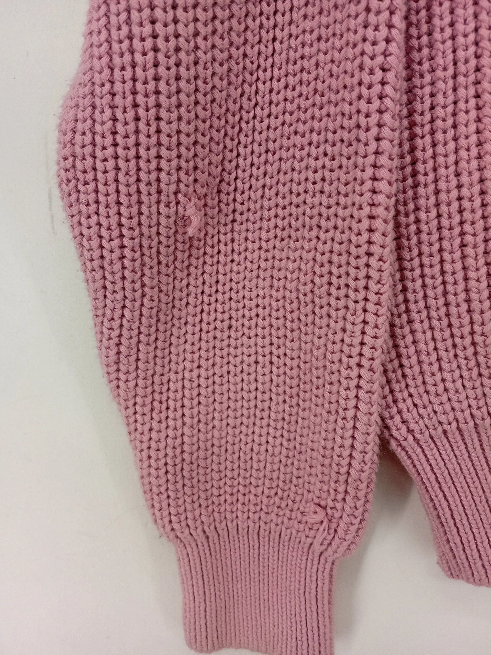 Minga London Women's Cardigan Pink 100% Cotton V-Neck Cardigan - Image 6