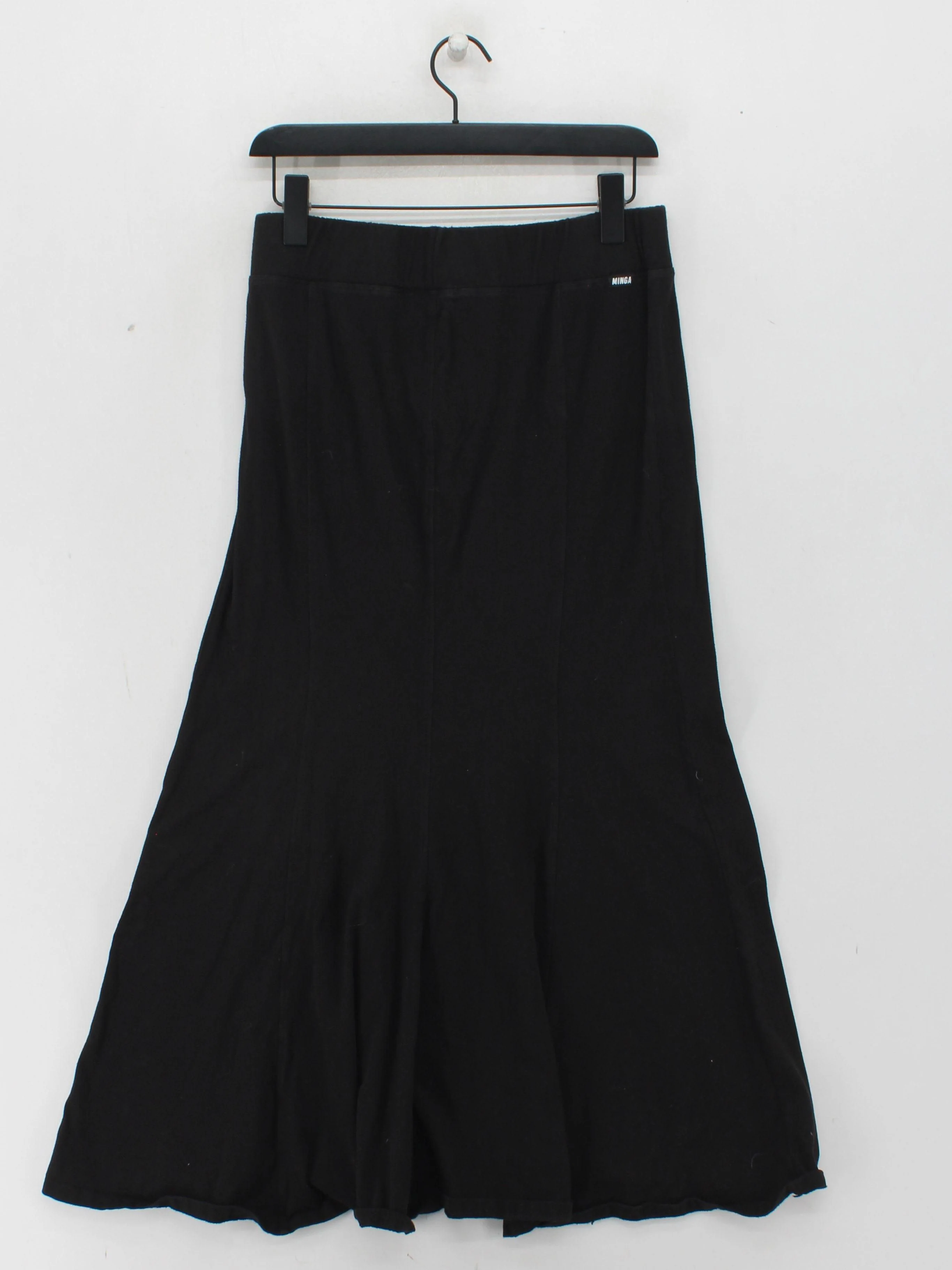 Minga London Women's Maxi Skirt L Black Cotton with Elastane Long Maxi - Image 2