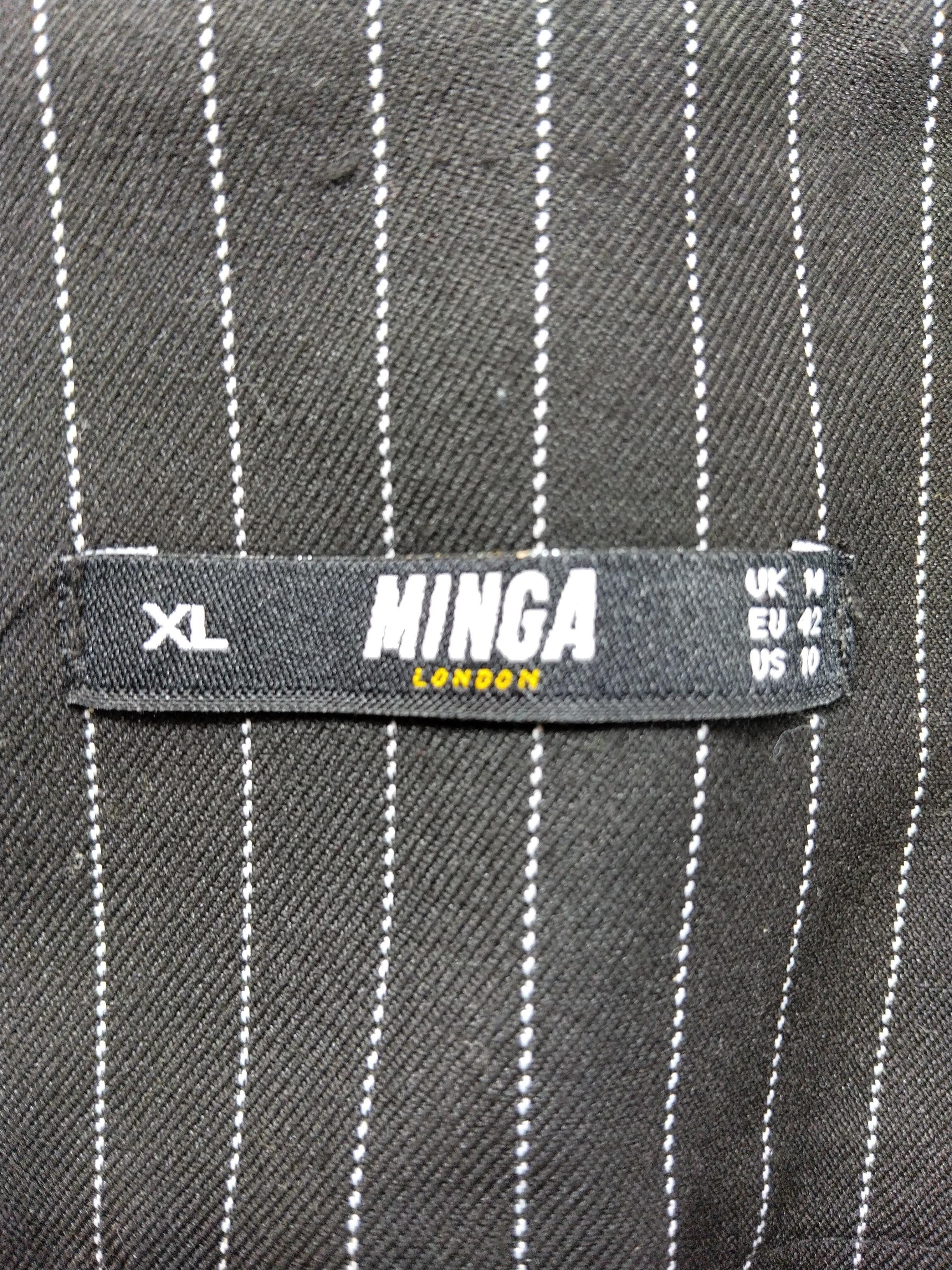 Minga London Women's Mini Skirt XL Black Polyester with Viscose, Elastane Mini - Image 5