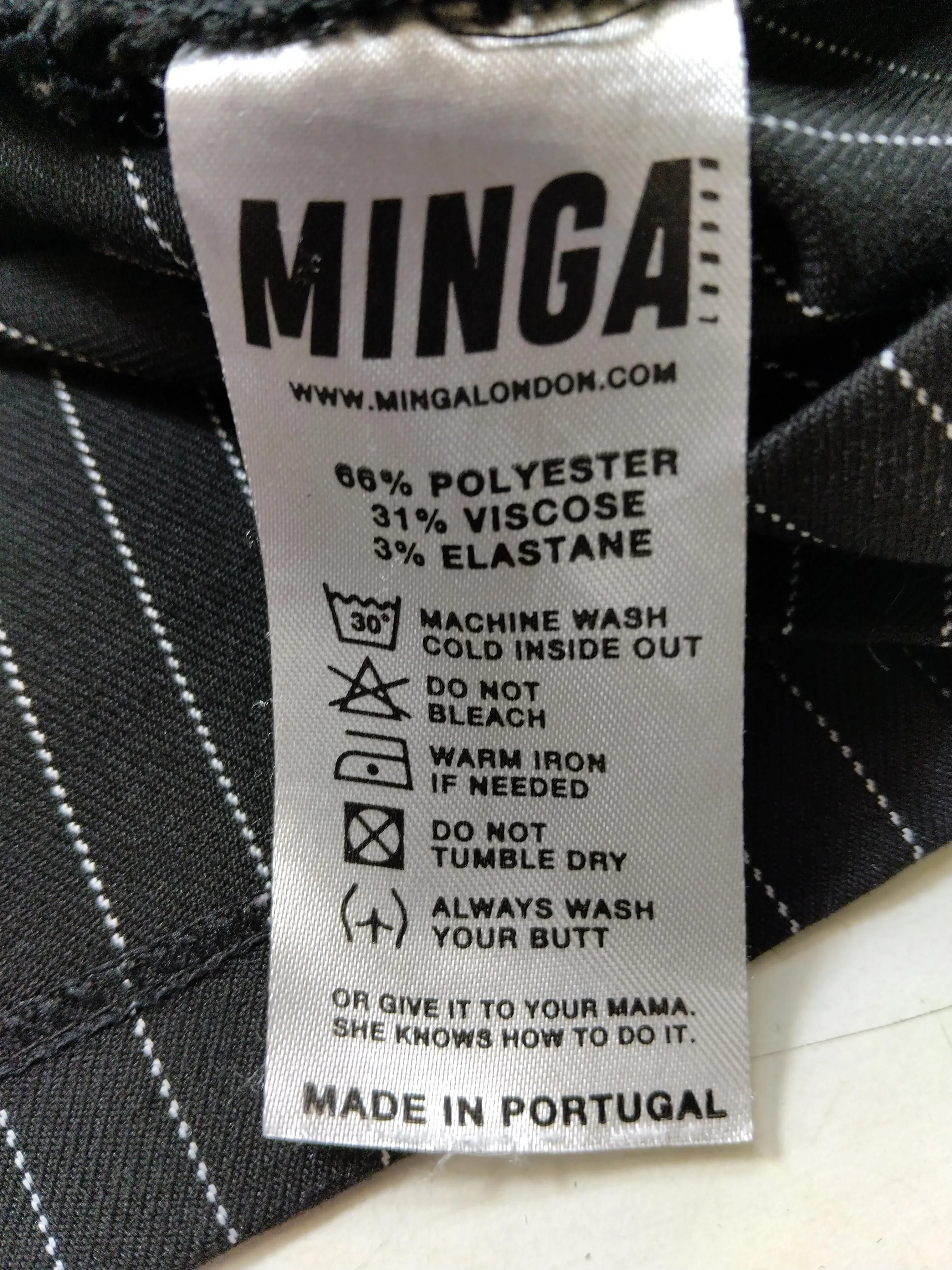 Minga London Women's Mini Skirt XL Black Polyester with Viscose, Elastane Mini - Image 6