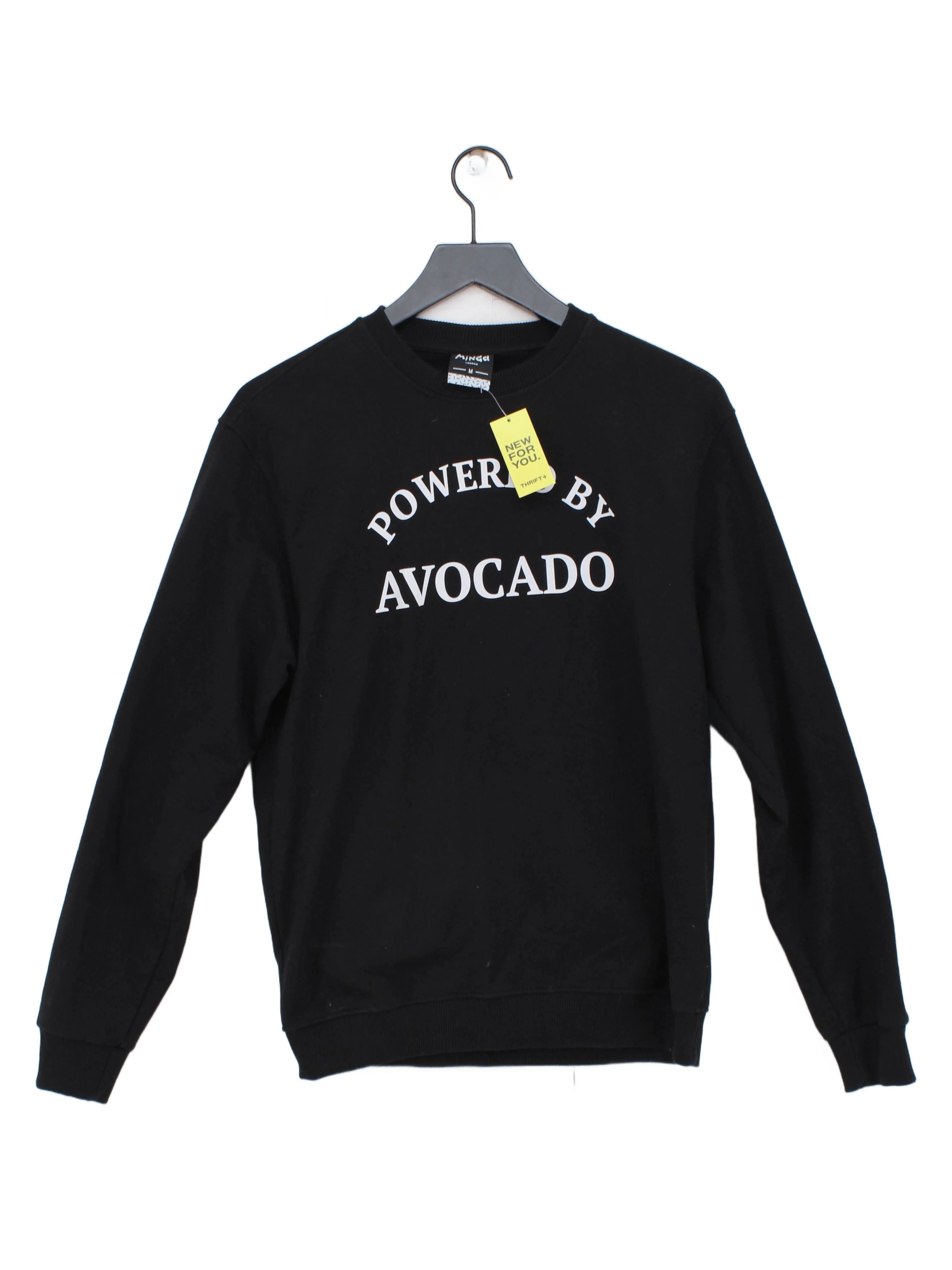Minga Men's Hoodie M Black Graphic 100% Other Pullover