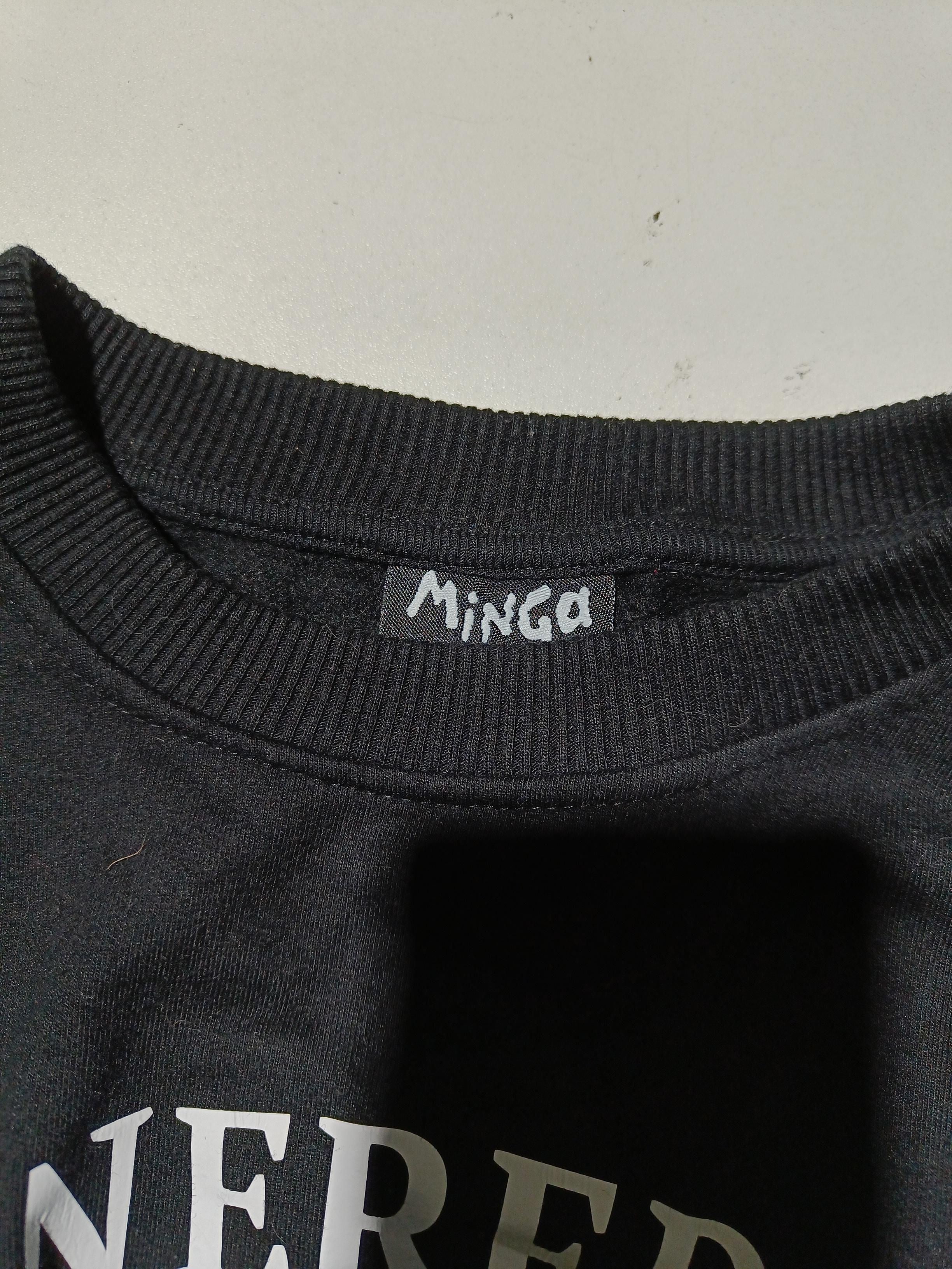 Minga Men's Hoodie M Black Graphic 100% Other Pullover - Image 6