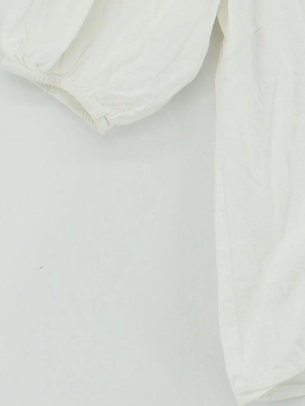 Minimum Women's Blouse UK 8 White 100% Cotton 3/4 Sleeve V-Neck Basic - Image 4