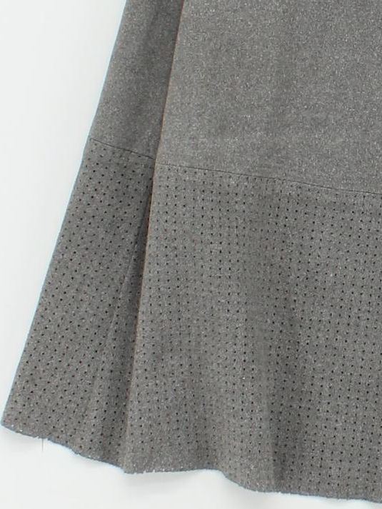 Minimum Women's Mini Skirt UK 8 Grey Polyester with Elastane, Cotton Short Mini - Image 4