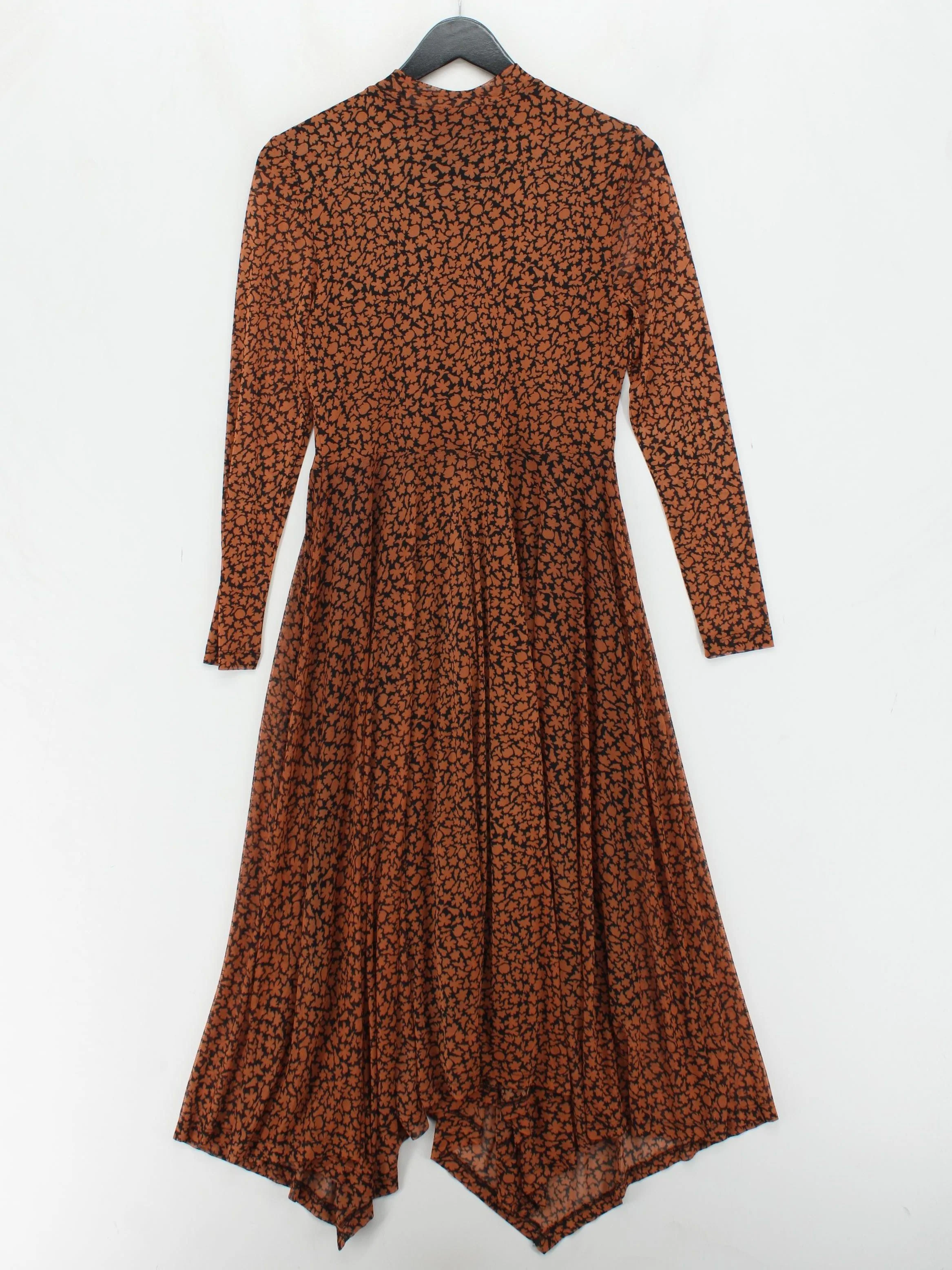 Mint Velvet A-Line Midi Dress UK12 in Tan - Image 2