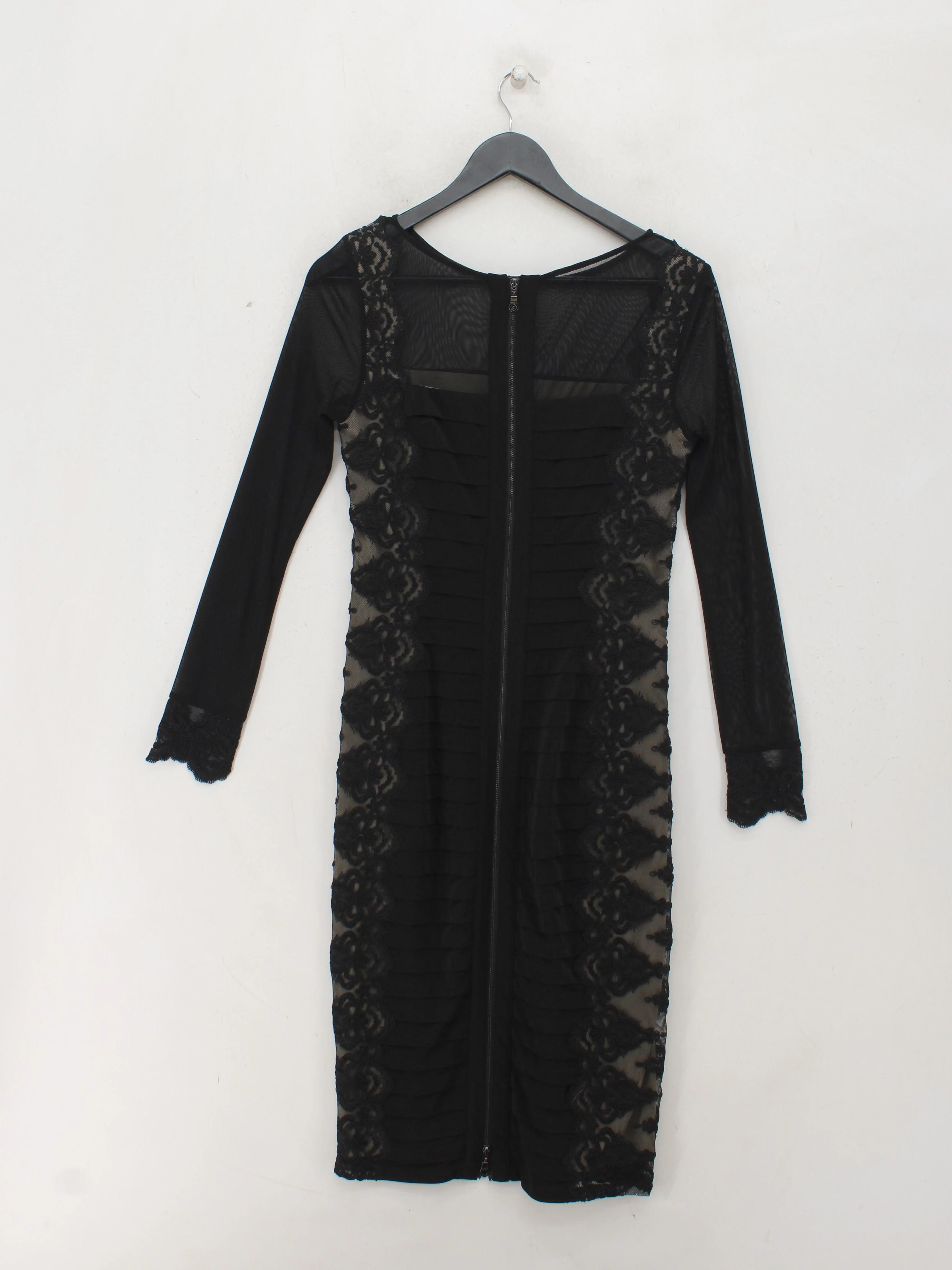 Mint Velvet Bodycon Midi Dress UK10 in Black - Image 2