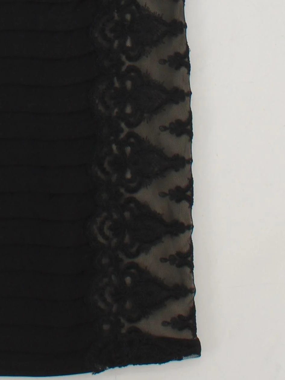 Mint Velvet Bodycon Midi Dress UK10 in Black - Image 4