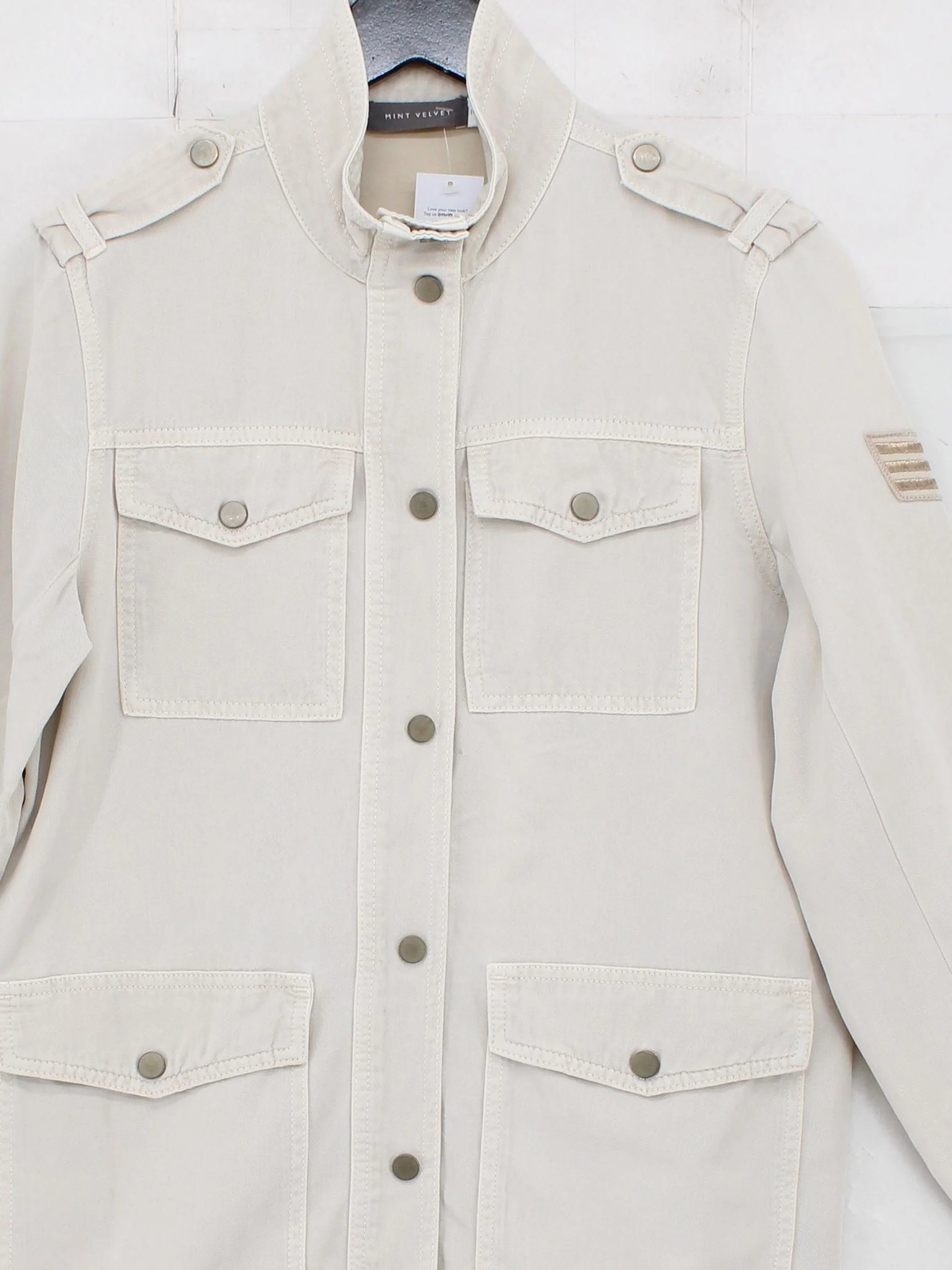 Mint Velvet Bomber Jacket jacket cream - Image 3